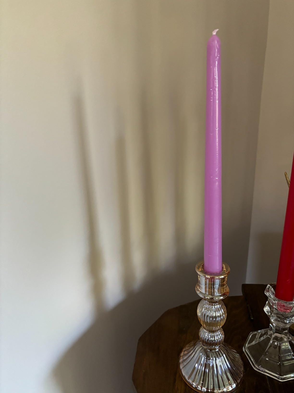 12 Pack 10 inch Multi-Color Taper Candle Set for Holiday Dinner Party, Unscented Long Candlesticks, Dripless and Smokeless, 7-8 Hours Burn customer photo 1
