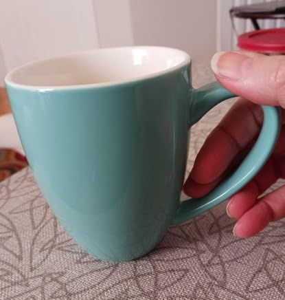 Porcelain Coffee Mugs Set of 6, 13 Ounce customer photo 2