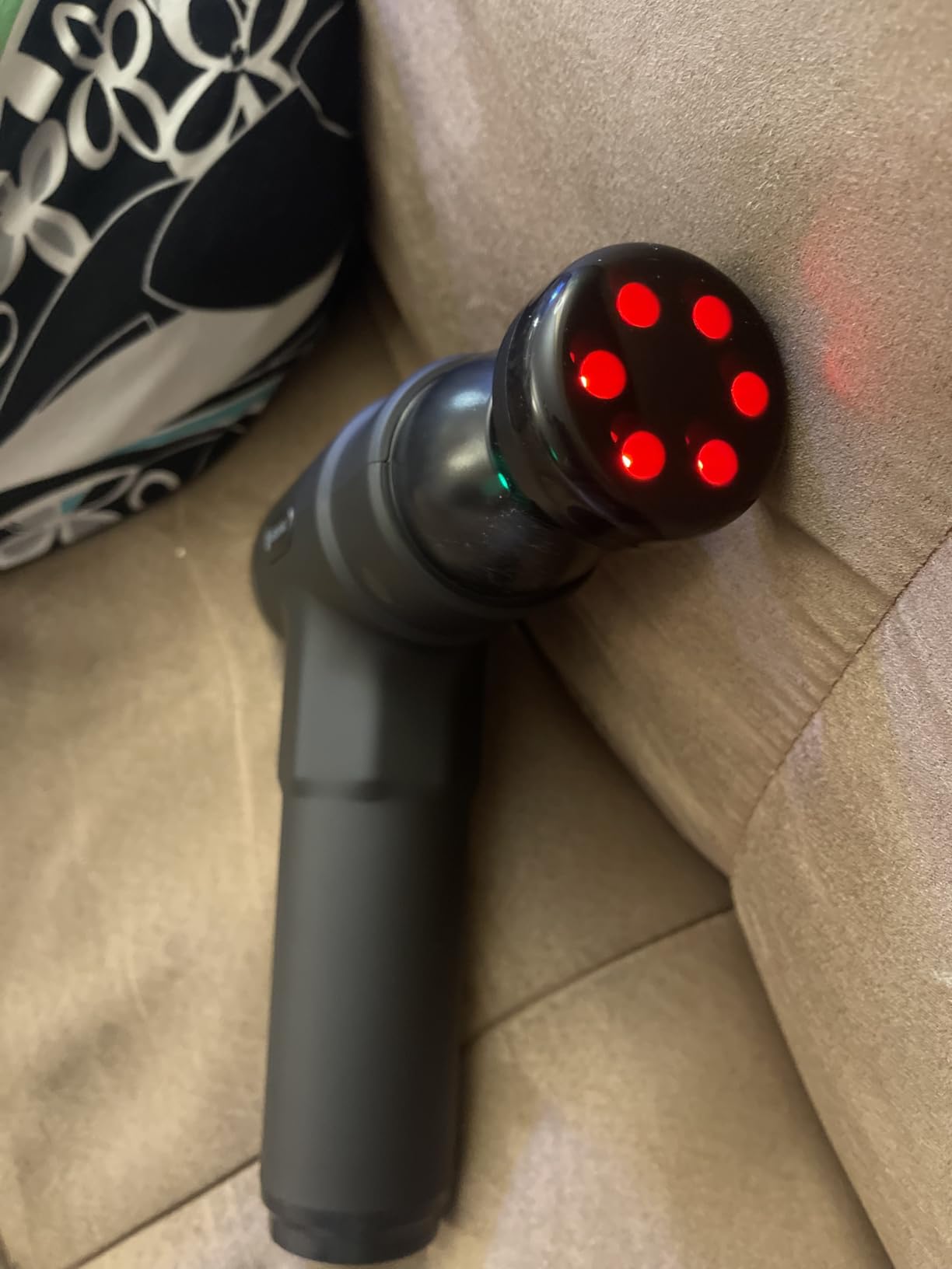 Massage Gun with Heat Massager Deep Tissue Muscle Massager, Back Massager for Athletes for Pain Relief Percussion Handheld Massage Gun with 7 Heads & Silent Brushless Motor, Carrying Case customer photo 2