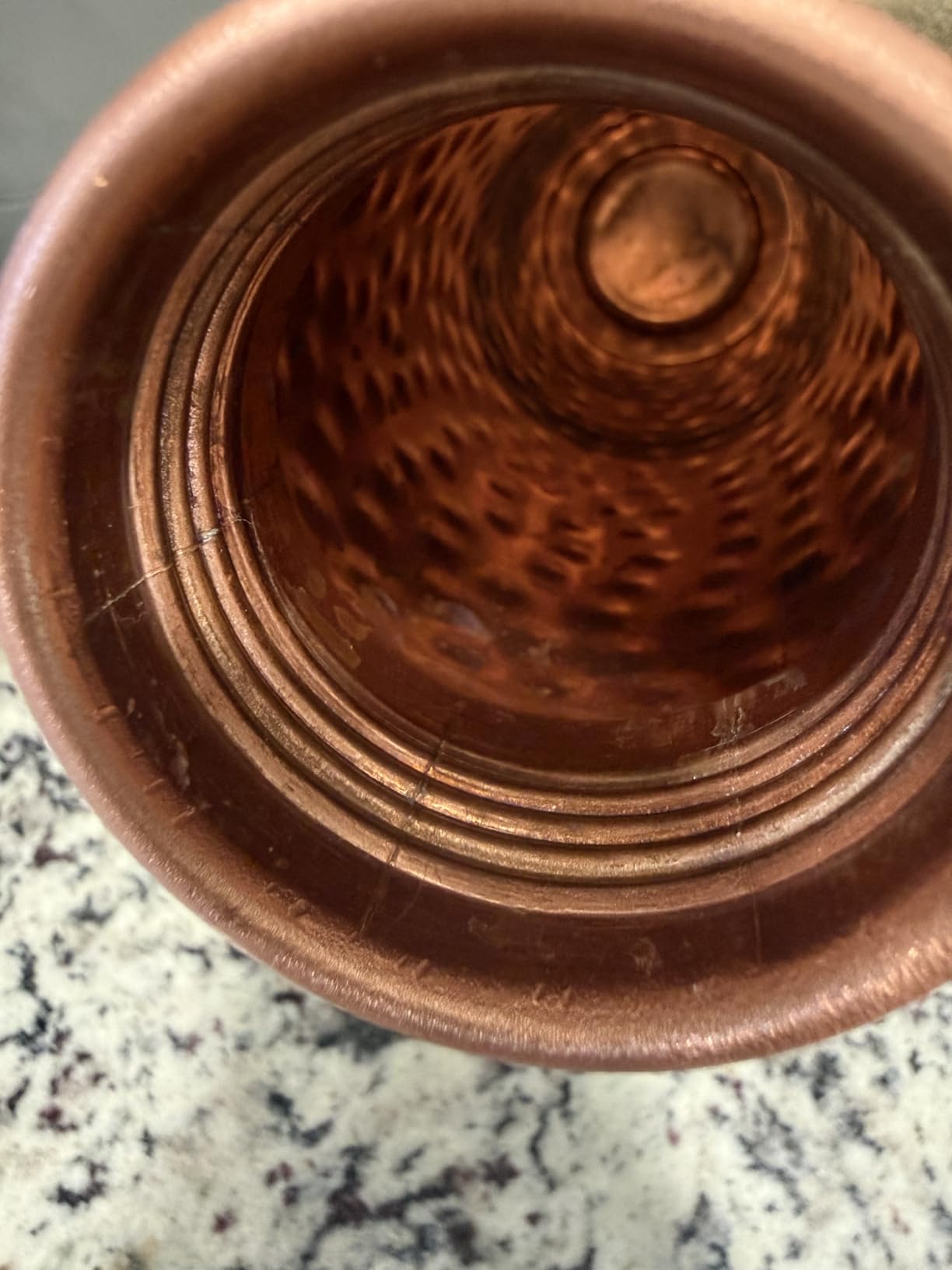 34 Oz Pure Copper Water Bottle Set - Leak-Proof Hammered Design with Tumbler, Carrying Bag & Smooth Finish Decorative - Copper Home Decore customer photo 2