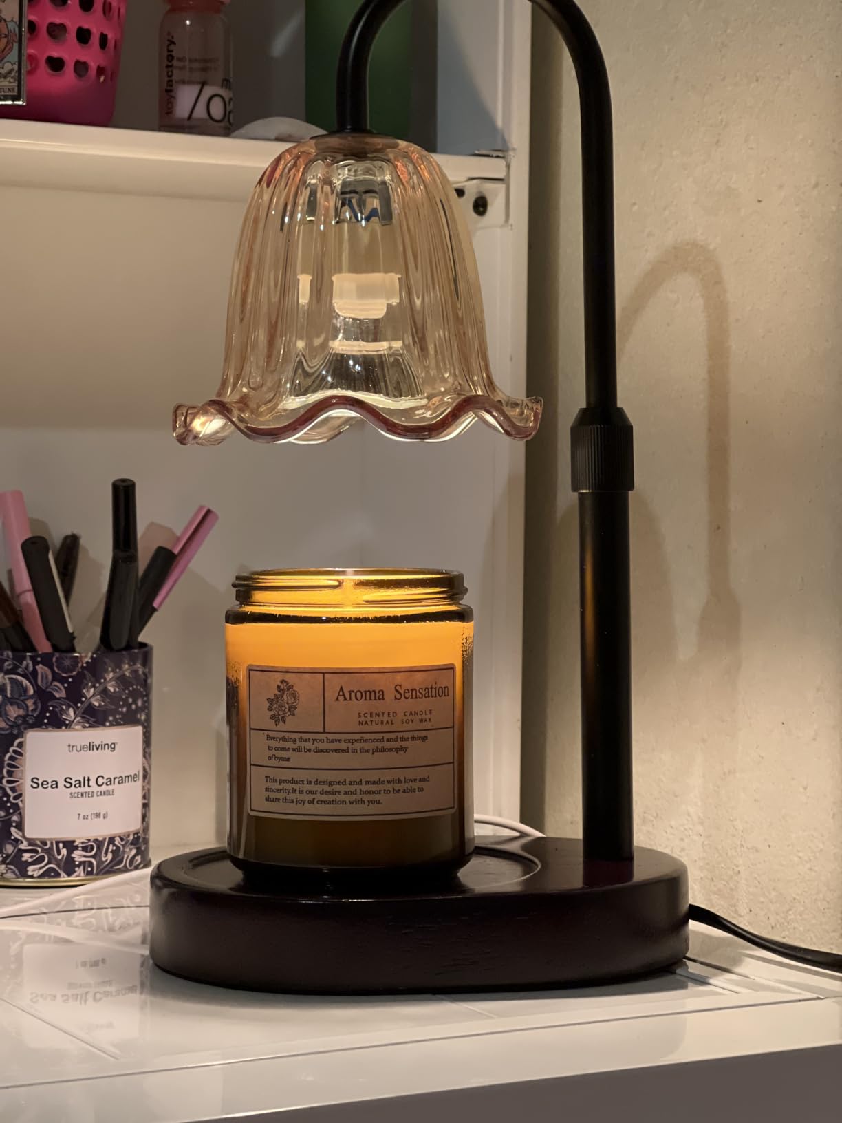 Organic Lavender Candles - Non Toxic Soy Candles for Home, Stress Relief & Meditation (7oz) customer photo 2