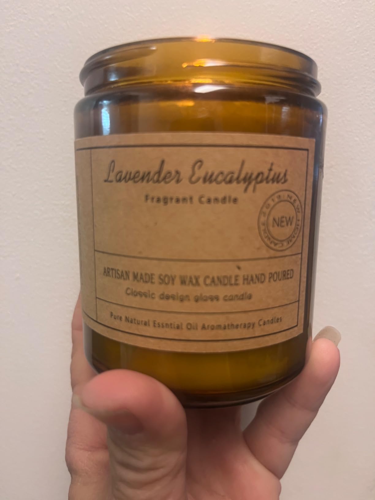 Lavender Eucalyptus Scented Candles, 7oz Non Toxic Aromatherapy Gift Candle | Soy Wax Candle for Home Scented, Stress Relief, Calming Candle for Relaxation customer photo 2