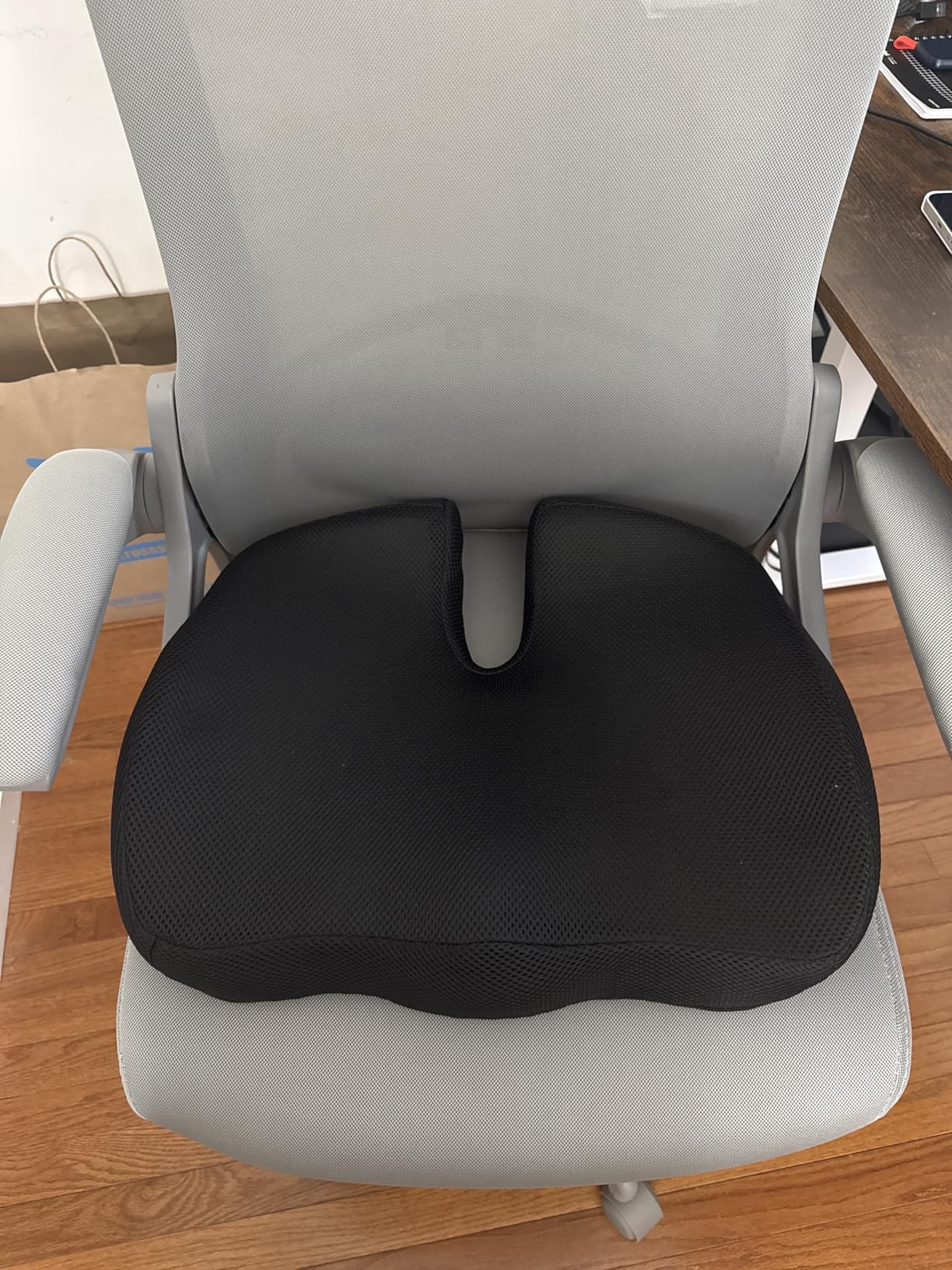 CJACSOC Seat Cushion, Extra Large Memory Foam Cushion for Office Chair Cushions, Ergonomic Cushions Pad Pillow for Pressure Relief Sciatica & Pain Relief for Long Sitting customer photo 2
