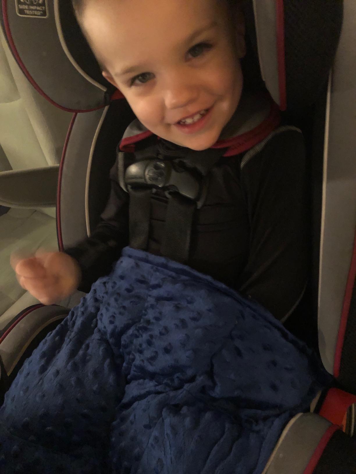 Harkla Weighted Lap Pad for Kids (Deep Blue) customer photo 1