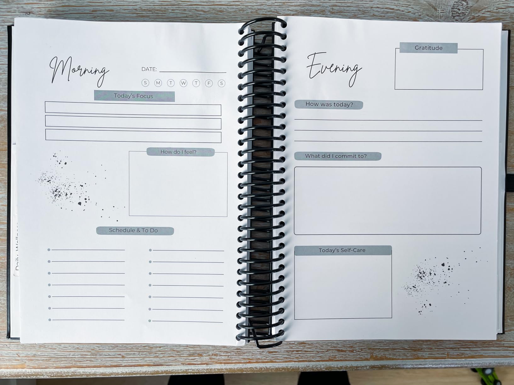 Wellness Journal - Daily Self Care Lifestyle Planner to Support Physical, Mental, & Emotional Health - Guided Prompts Self Love Diary to Practice Gratitude, Reflection, and Goals customer photo 2