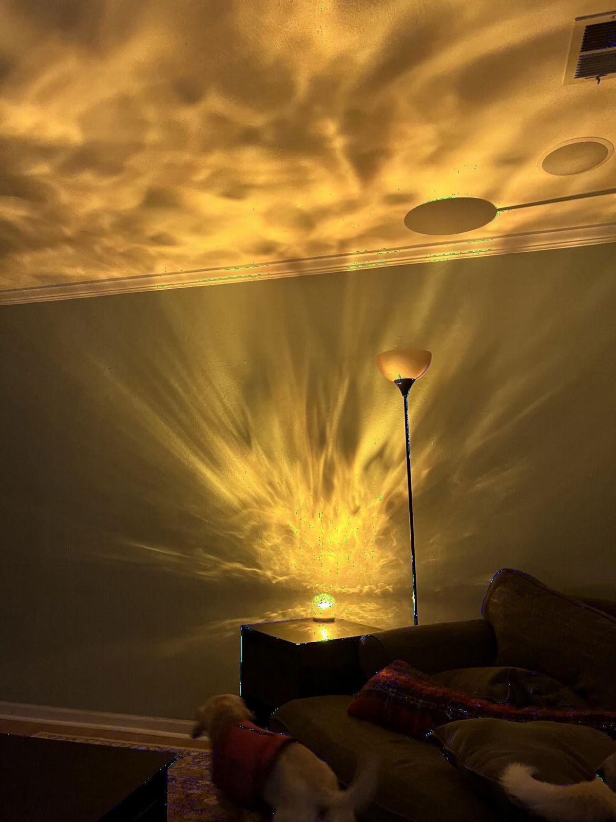 One Fire Ocean Projector for Bedroom with Remote-18-Color LED Mood Lighting Shower Lamp,Dimmable Night Light Projector Aurora Light Projector for Bathroom,Aesthetic Room Decor,Gift for Teen Girls customer photo 2