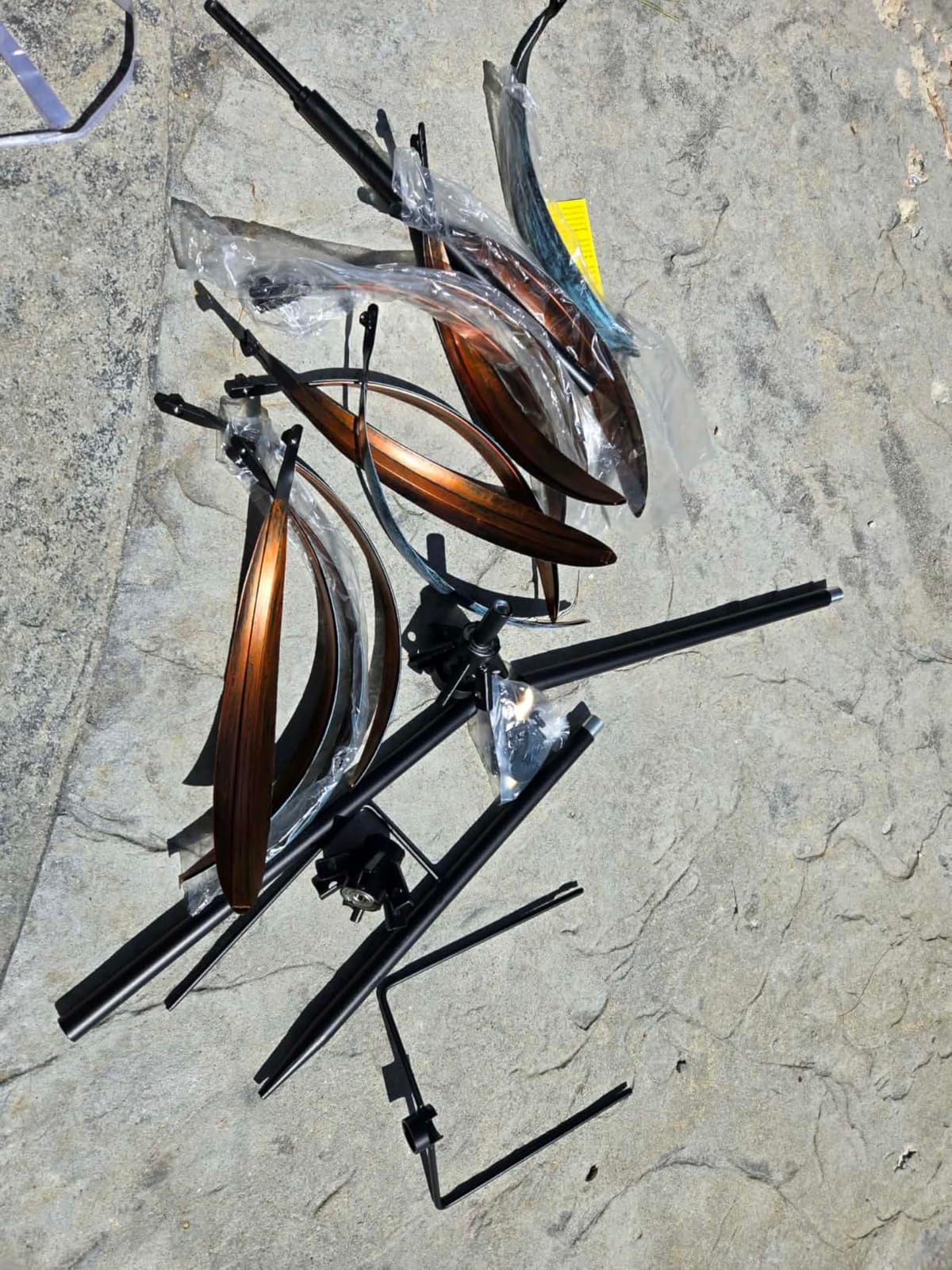 Wind Spinners Outdoor - Metal Large Wind Spinner with Stake for Yard and Garden, Garden Wind Sculptures & Spinners, Ideal Gift for Family (13'' W x 70.5'' H) customer photo 2