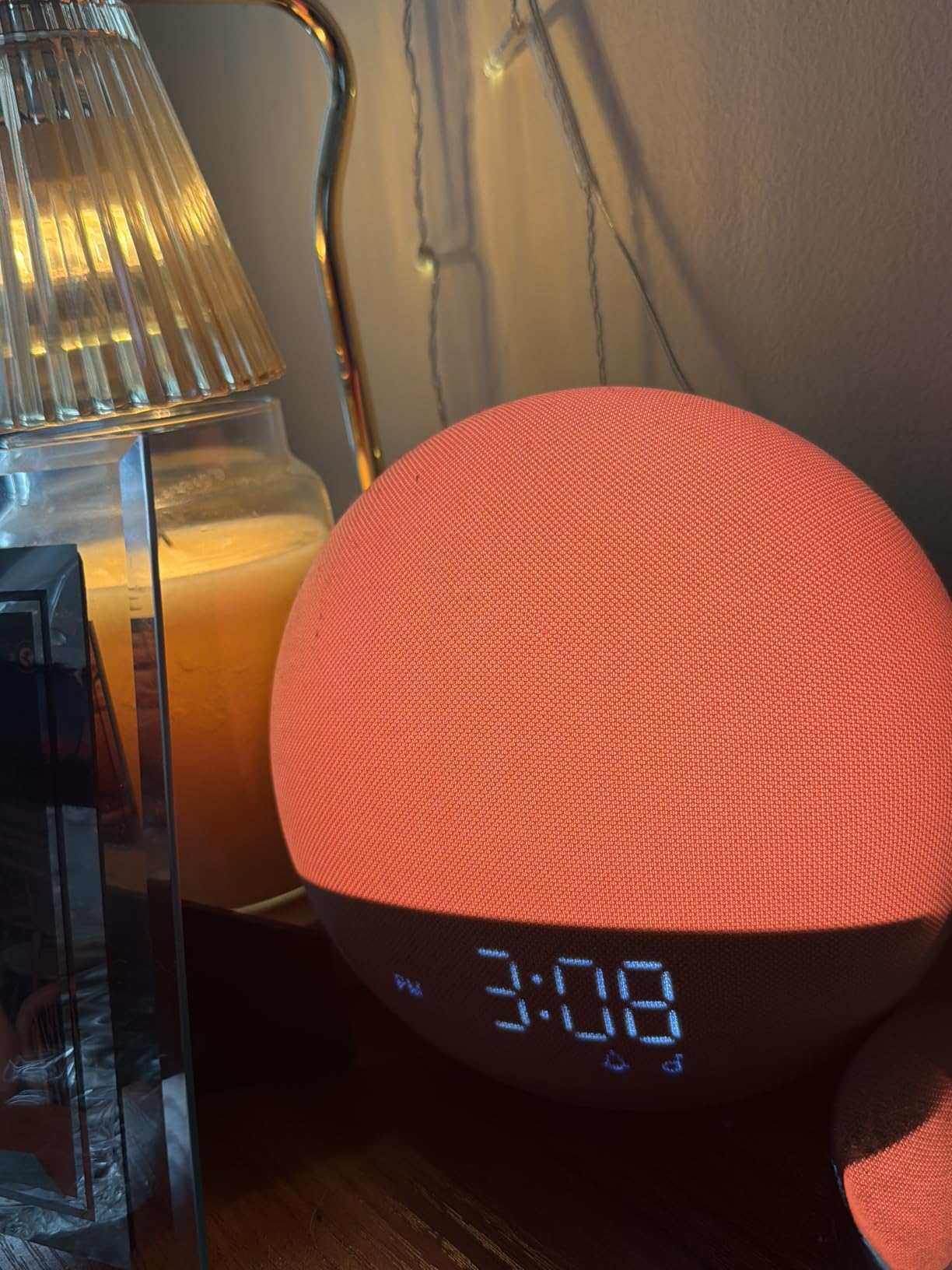 Sunrise Alarm Clock White Noise Machine: Natural Wake Up Light | Dimmable Clock with Bluetooth Speaker for Bedroom - 25 Sleep Sounds for Baby Adults Kids Sakura Pink customer photo 1