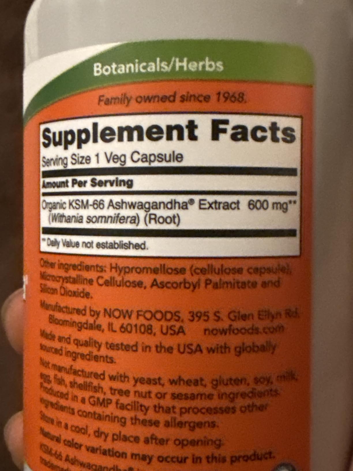 Now Supplements, KSM-66 Ashwagandha, Stress & Sleep Support, 90 Veg Caps customer photo 1