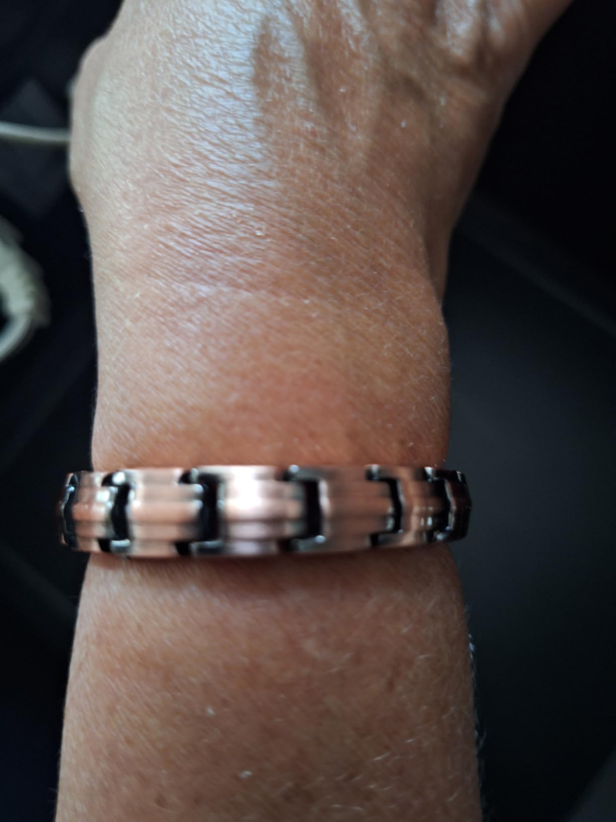 MagnetRX Magnetic Copper Bracelets for Women - EllipseMAX 5X Strength 5,000 Gauss Magnets - Designed in USA & Patent Pending - Premium Womens Copper Bracelet with Adjustable Length customer photo 1