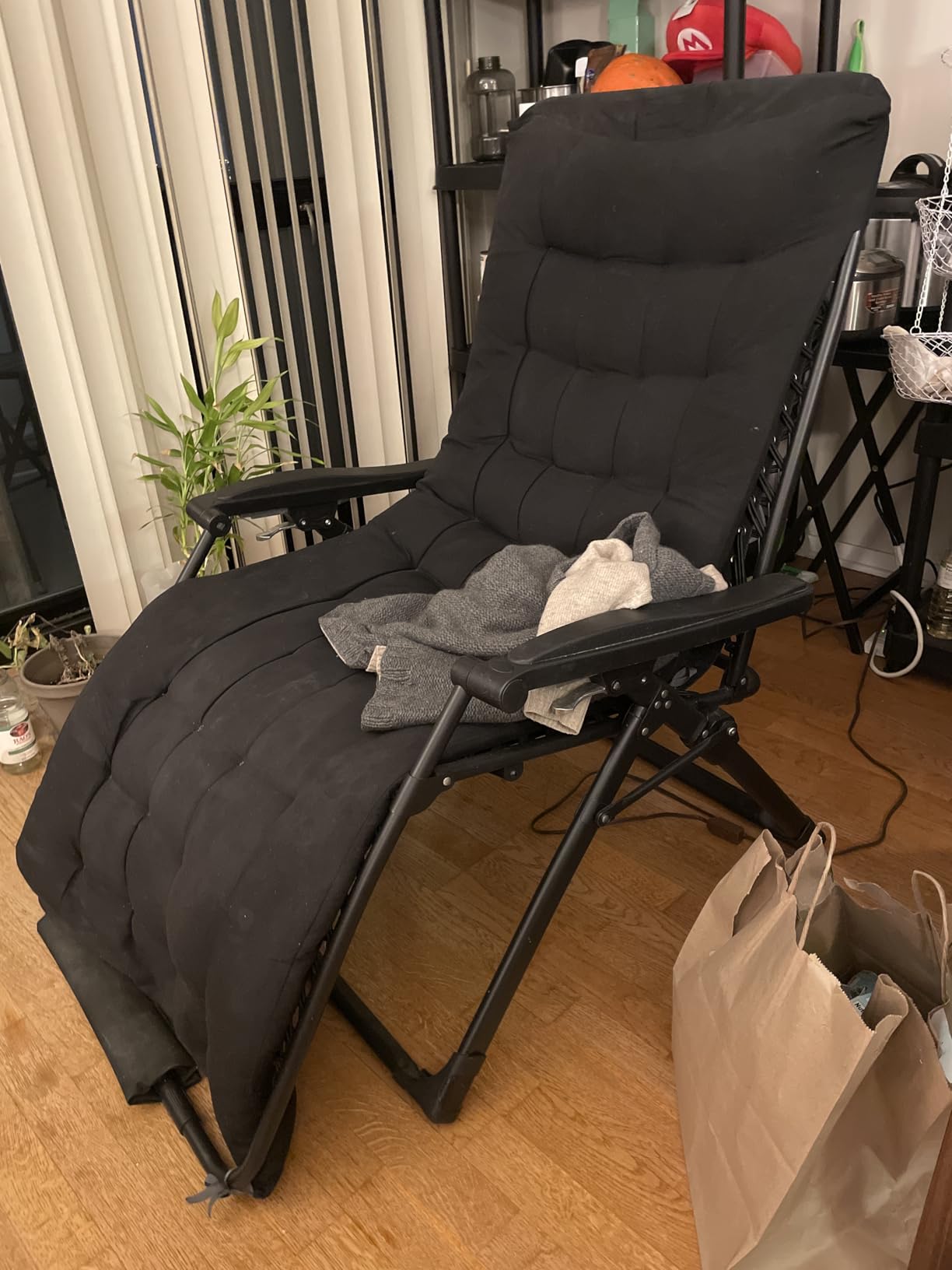 Suteck Oversized Zero Gravity Chair,500LBS 33In XXL Outdoor Recliner Chairs | w/Removable Cushion&Headrest, Camping Lounge Chair w/ Upgraded Lock&Footrest, Reclining Patio Chairs for Indoor Outdoor customer photo 1