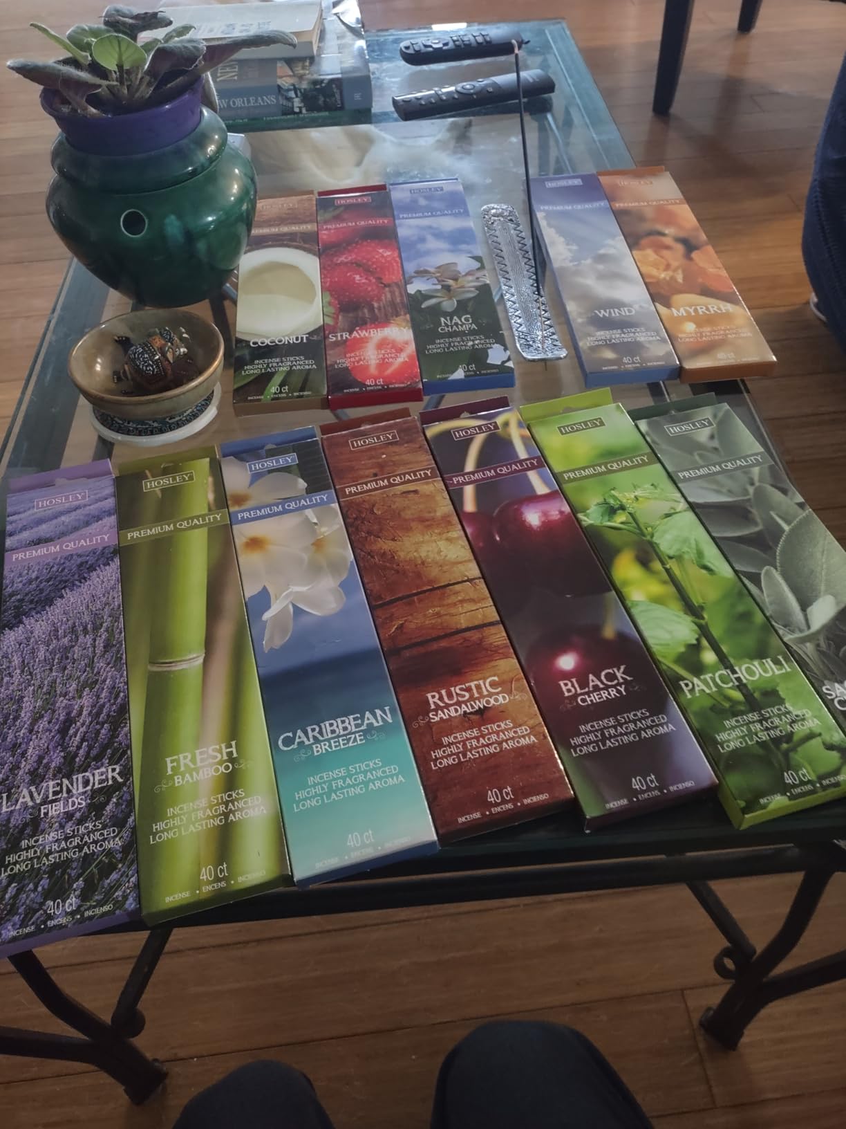 Hosley 480-Pack Assorted Incense Sticks Gift Set - 12 Fragrances Including Nag Champa, Lavender & Dragon's Blood - Long Lasting Aromatherapy Incense for Meditation, Yoga & Home Fragrance customer photo 2