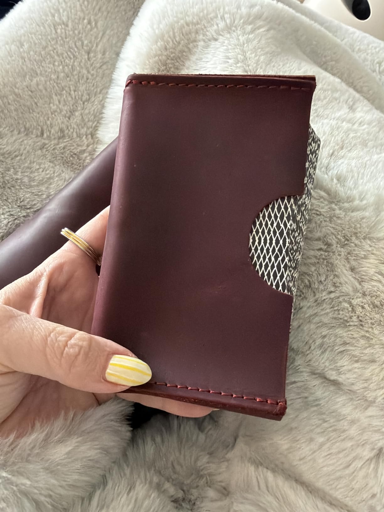 Genuine Leather Tarot Card Holder - Tarot Box for Most Standard Tarot Cards, Vintage Leather, Brown customer photo 1