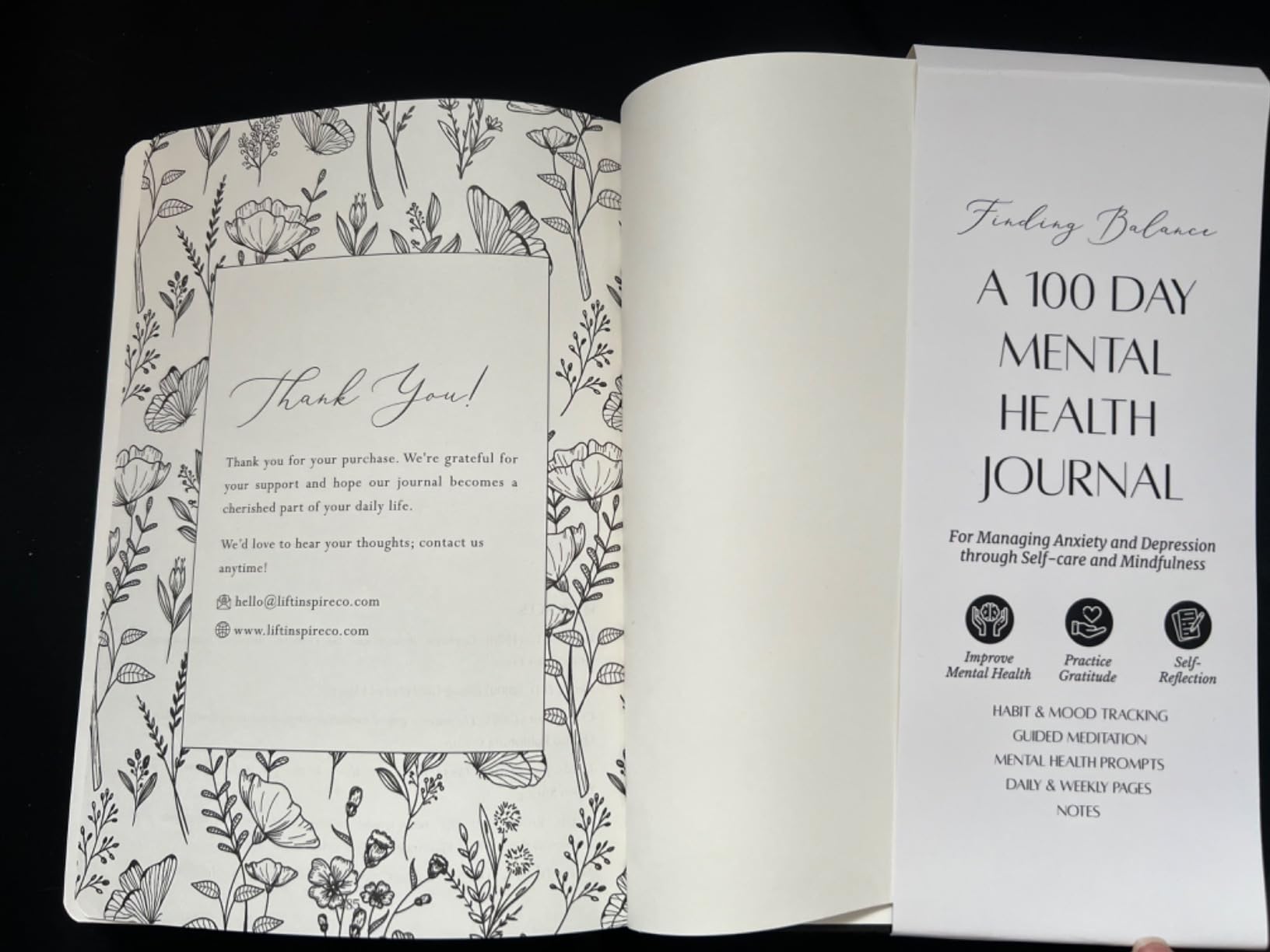 Mental Health Journal - 100-Day Guided Journal with Prompts for Self-Care, Mindfulness, Anxiety & Depression relief - Mood, Wellness & Emotions Trackers customer photo 1