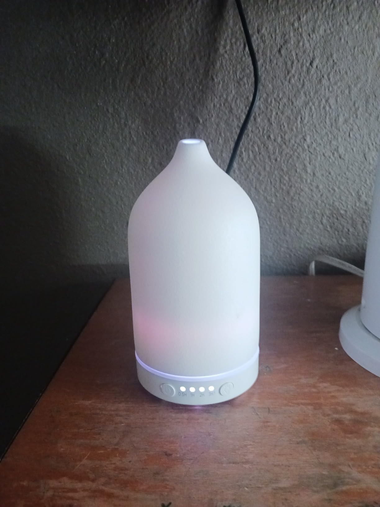 Diffuserlove Ceramic Diffuser 250ML Essential Oil Diffusers Aromatherapy Essential Oil Diffuser for Room Air Diffuser for Home Bedroom Stone Diffuser (White Big Size 250ml) customer photo 1