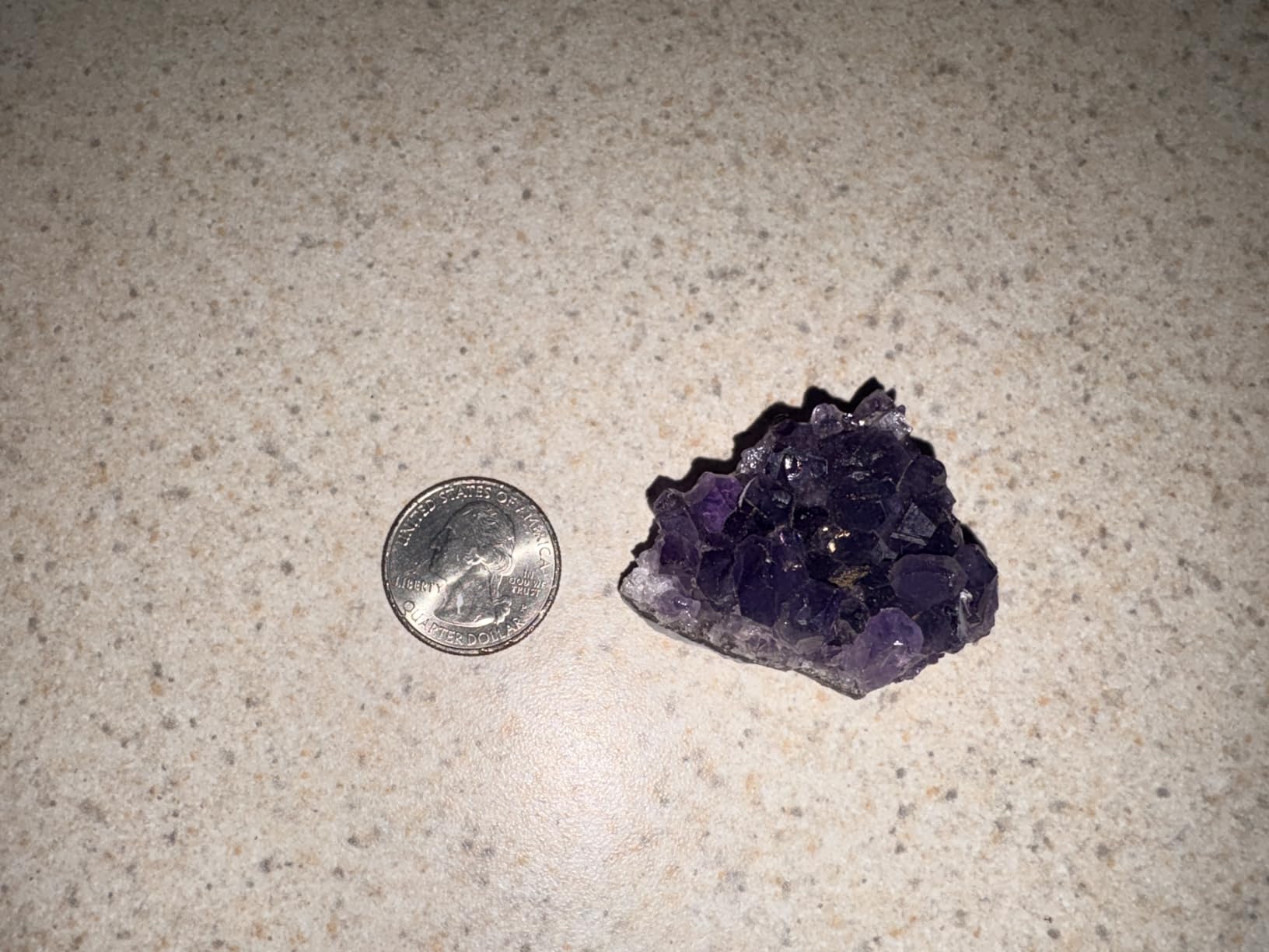 Natural Amethyst Crystal Cluster Healing Stones Raw Amethyst Rock Healing Crystals Energy Balance Reiki Meditation and Spiritual Growth (1Pc 0.07-0.11 LB) customer photo 1