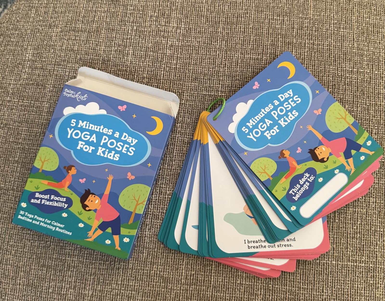 Yoga Cards for Kids, Pose Deck for Beginners, Exercise Flashcards, 32 Cards | For Mindful Activities, Sensory Learning, Self Regulation, Classroom Therapy, Coping Skills, Calm Corner Autism Special Needs customer photo 2