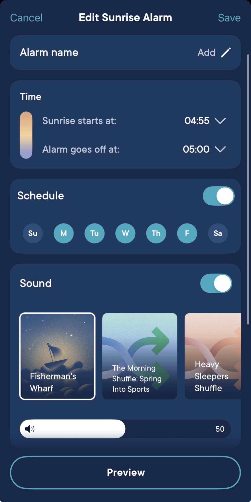 Hatch Restore 3 Sunrise Alarm Clock & Sound Machine, Smart Light (Putty) | 80+ sleep sounds, screen-free bedtime routine with meditations via Hatch Sleep App customer photo 2