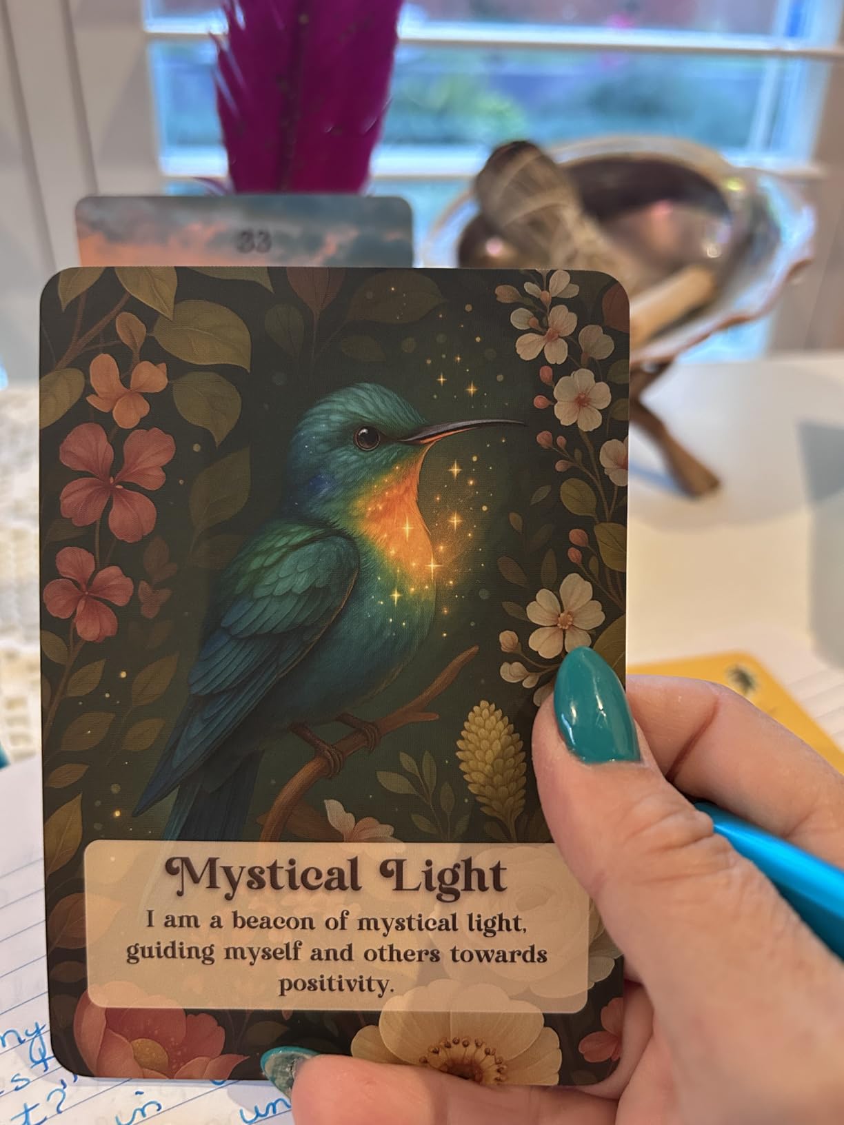 Magical Self-Love Affirmation Cards for Women, 50 Positive Daily Affirmations for Confidence & Mindfulness, Illustrated Self-Care & Meditation Deck with Wooden Stand & Gift Box, Inspirational Gift customer photo 1