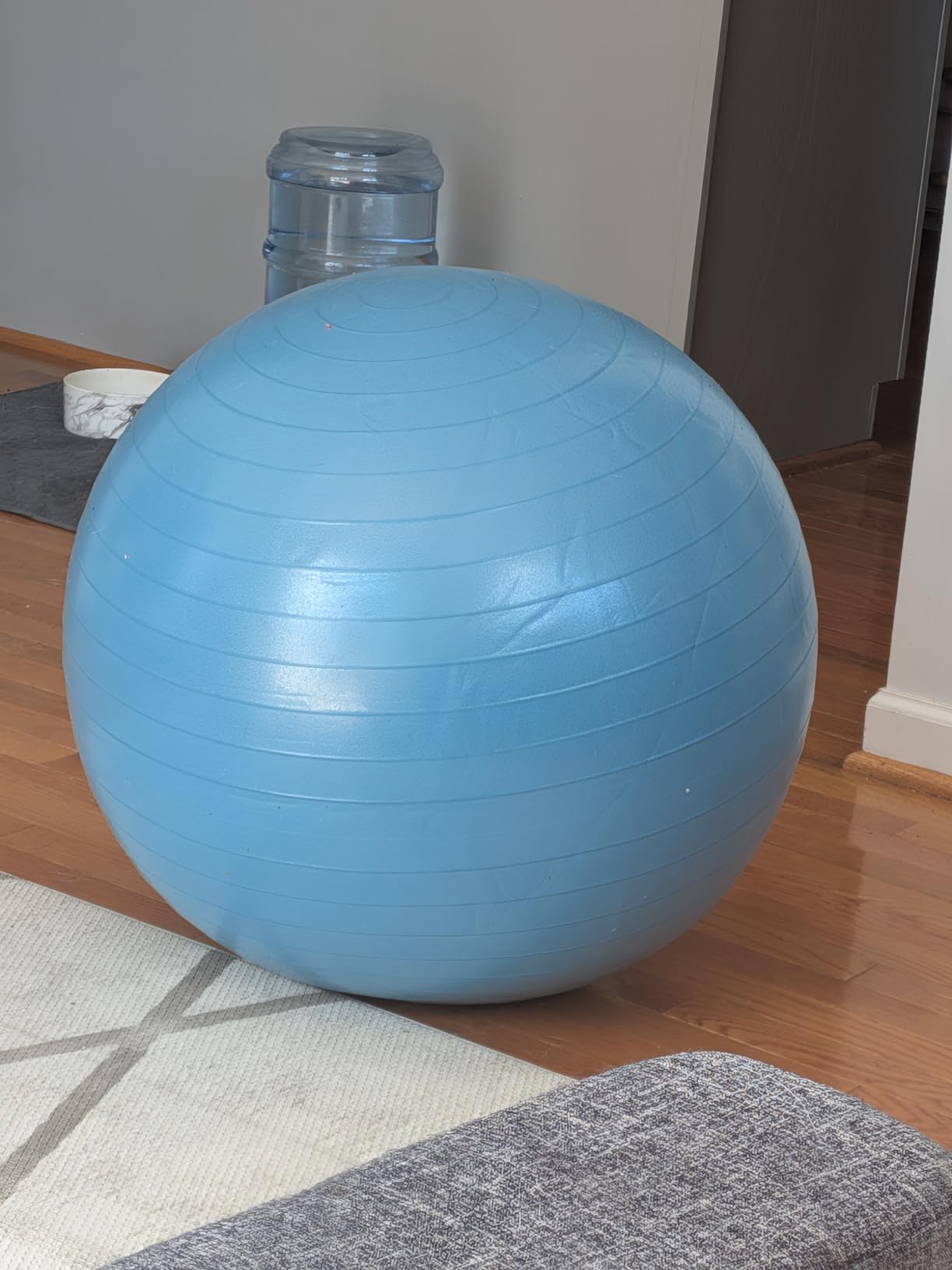 Amazon Basics Anti-Burst Exercise Ball with Pump, 23-26 inch Diameter customer photo 1