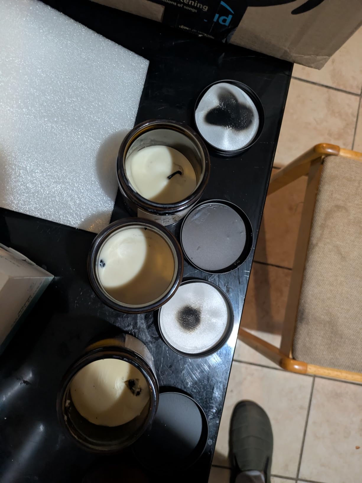 AOOVOO Scented Candles - 4PC Candle Set, 36 oz Soy Candles, Soy Candle for Home Scented, Lavender/Vanilla/Eucalyptus/Sage customer photo 2