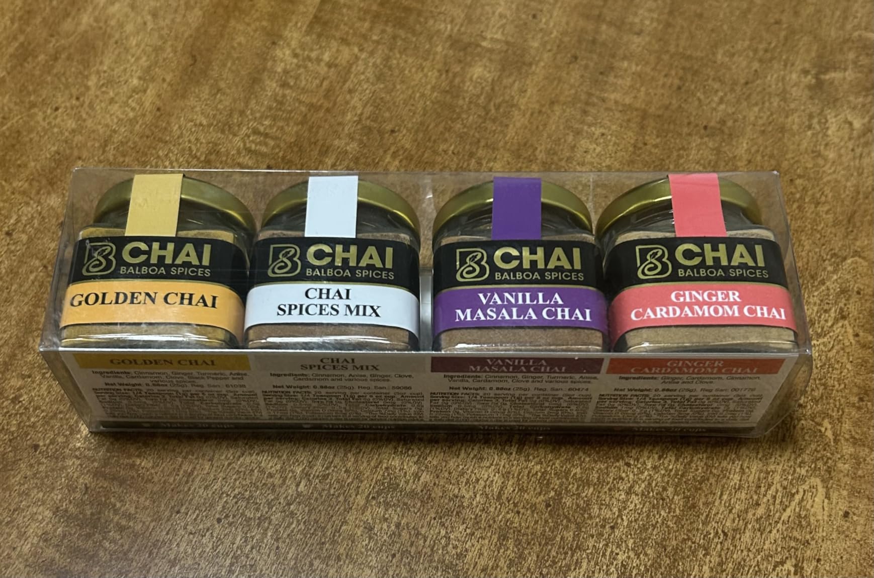 Chai Kit by Balboa Spices - 80 Servings - 4 Premium Flavors - Caffeine-Free & Sugar-Free - Natural Masala Chai Powder - Functional Beverage - Gourmet Gift Set customer photo 1