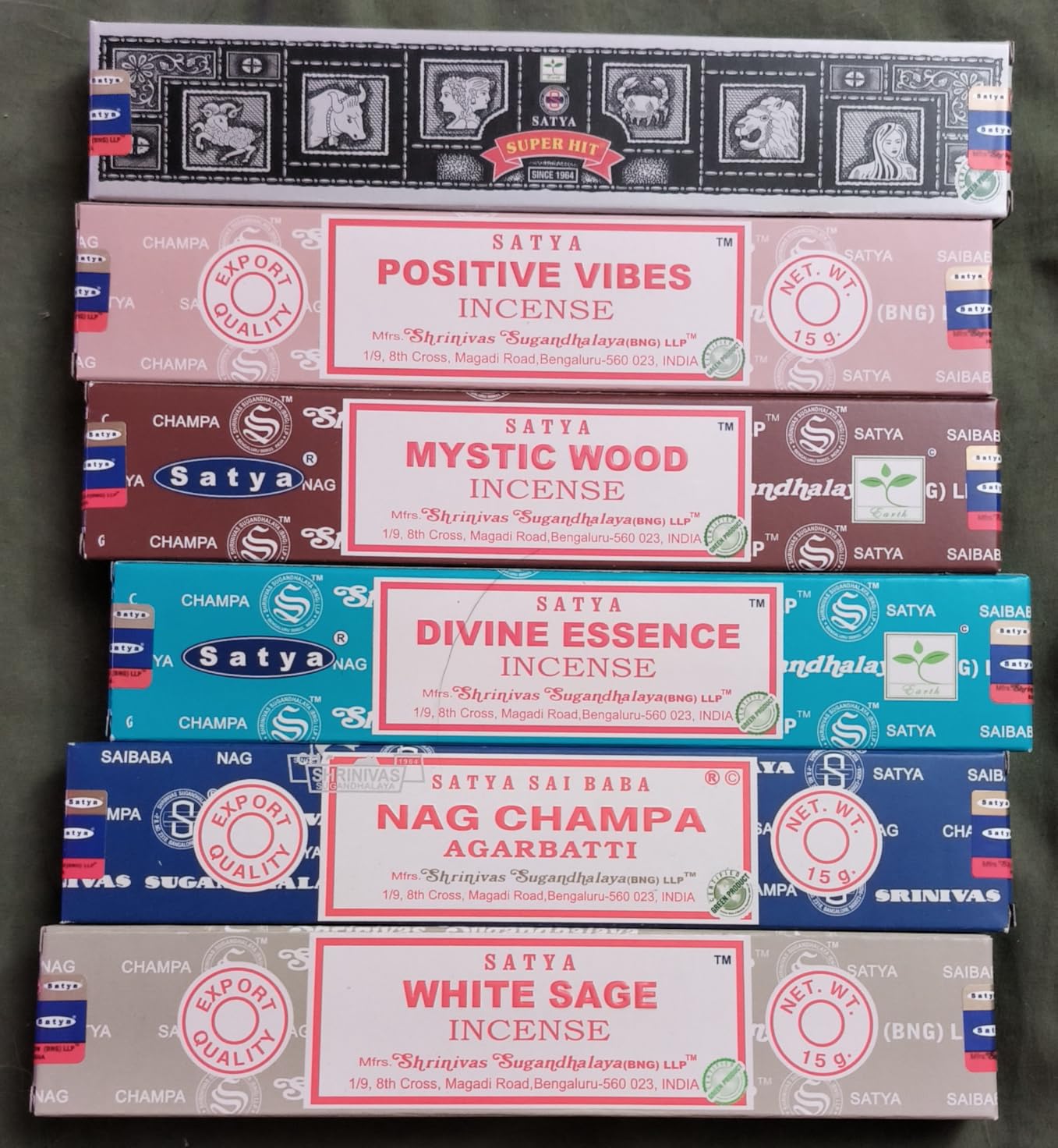 Assorted Incense Sticks Pack of 6 Premium Scents - Includes Nagchampa, Super Hit, Divine Essence, Mystic Wood, Positive Vibes, White Sage - Aromatherapy, Meditation, Relaxation, Soothing Fragrances customer photo 2