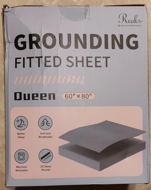 Grounding Sheets Queen Size, 95% Cotton + 5% Pure Silver Fiber | 60