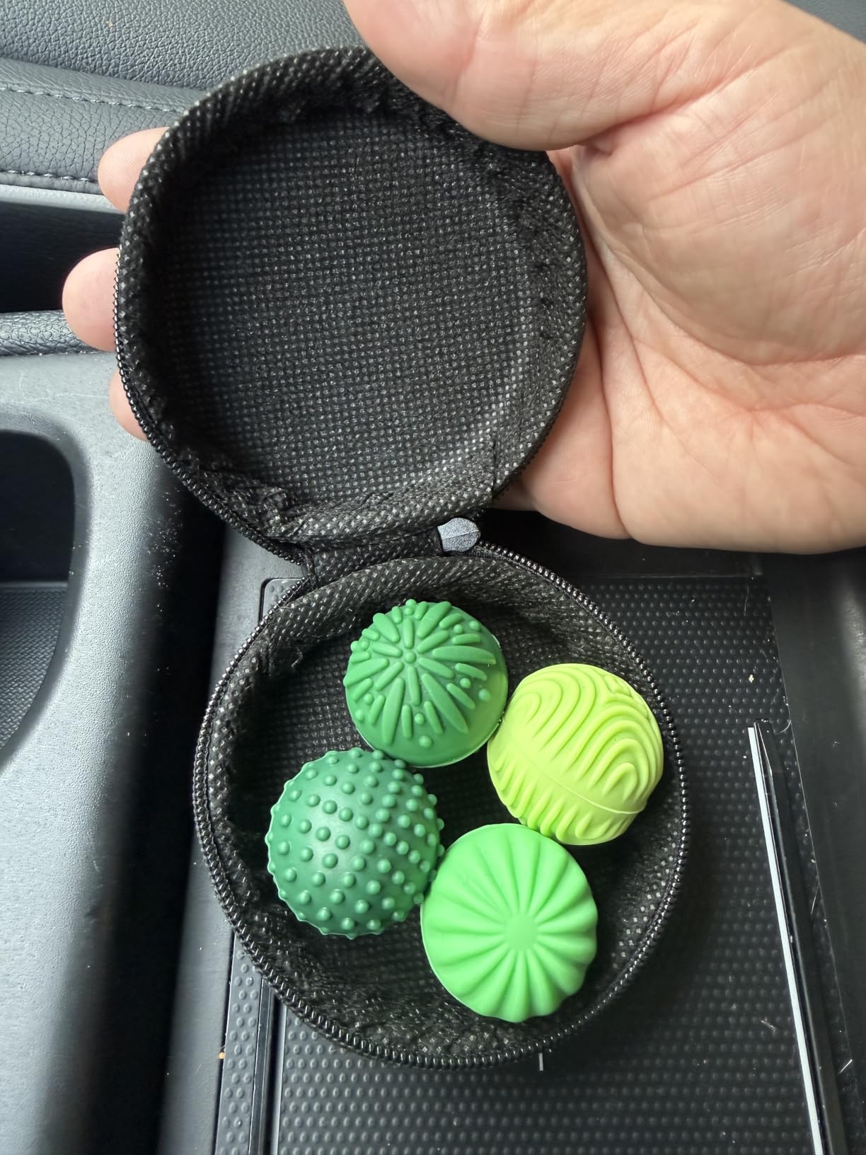 luckdoor Silicone Magnetic Balls Fidget Toys for Adults & Teens, 4PCS Stress Relief Sensory Toys for Autism ADHD Anxiety, Fun Textures Gadgets, Office Desk Toy customer photo 1