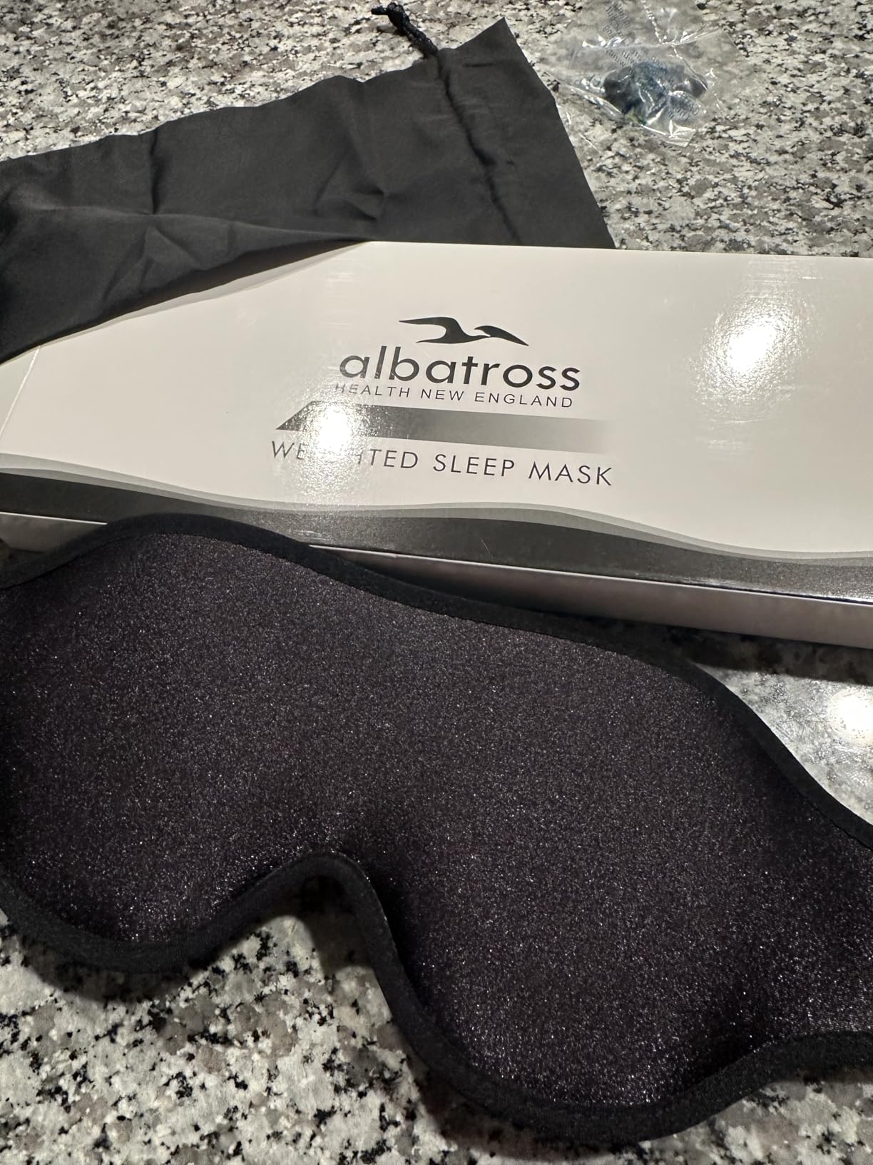 3D Weighted Eye Mask for Lash Extensions, Eye Covers for Sleep | 4.6oz, Zero Eye Pressure, Adjustable Strap, Airplane Travel Essentials, Worker Essentials, Naps customer photo 1
