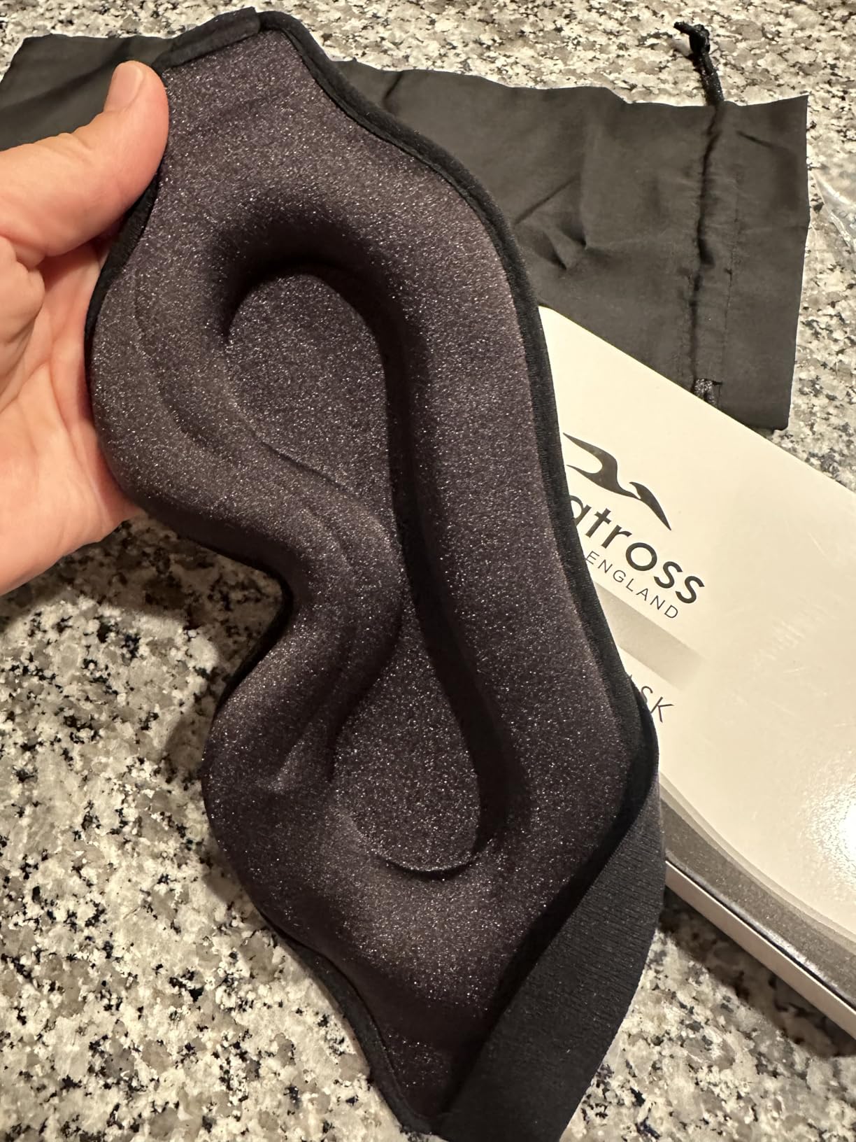 3D Weighted Eye Mask for Lash Extensions, Eye Covers for Sleep | 4.6oz, Zero Eye Pressure, Adjustable Strap, Airplane Travel Essentials, Worker Essentials, Naps customer photo 2