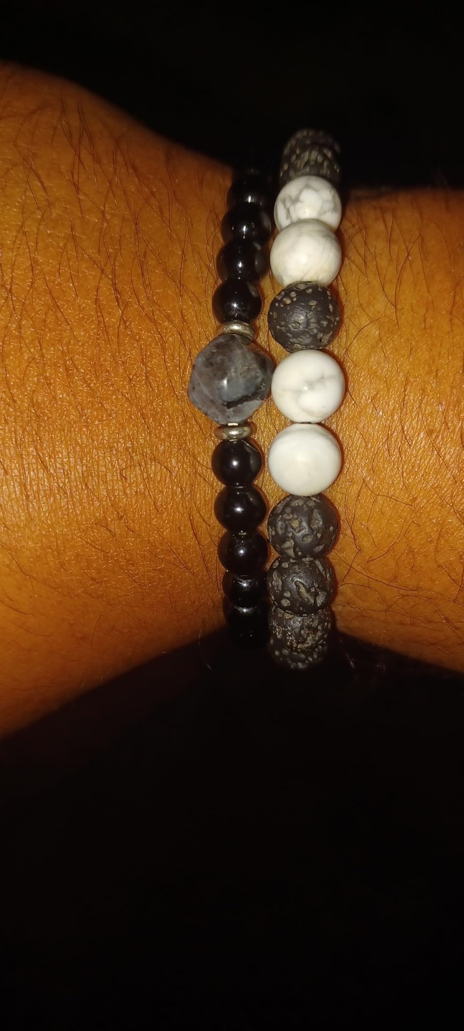 Obsidian & Black Tourmaline Bracelet, Manifestation & Protection Jewelry for Men & Women, Gifts for Christmas, Valentine's, Birthdays, Anniversary Stocking Stuffers for Men and Women customer photo 1