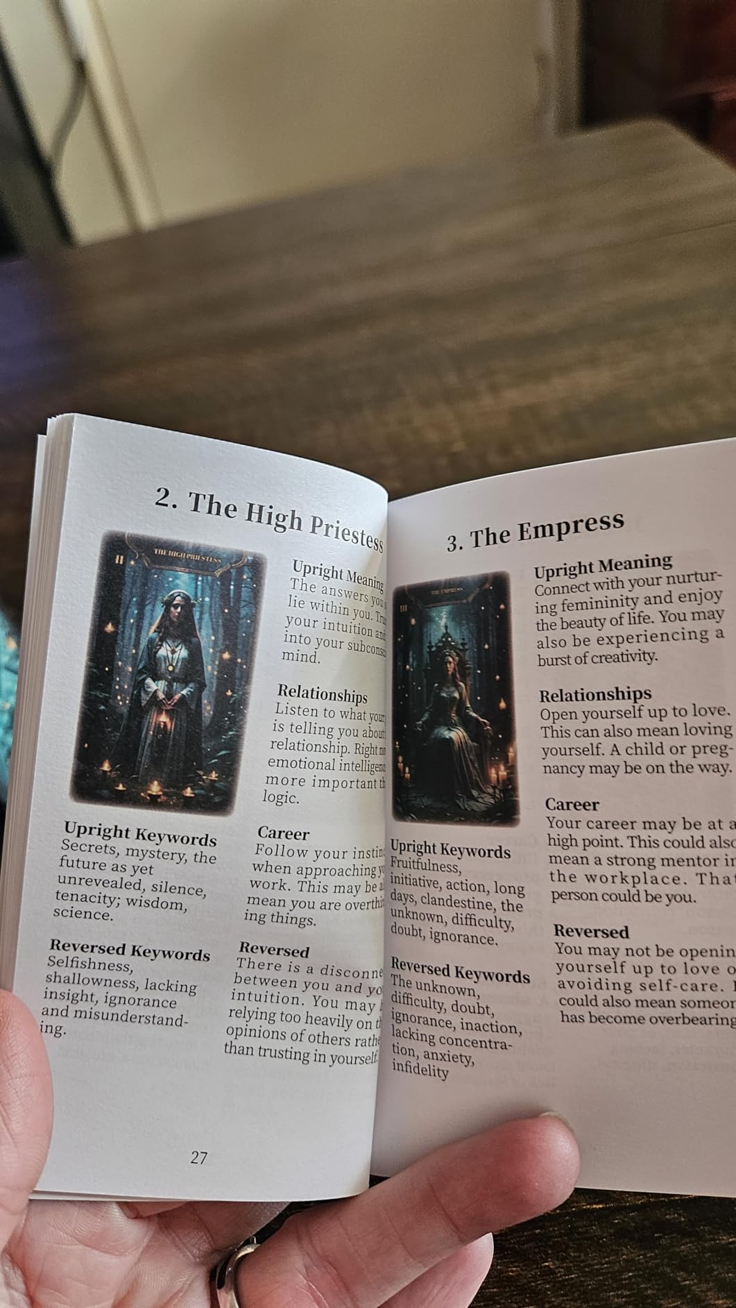 Tarot Cards Deck for Beginners with Guide Book Pretty Unique 400GSM Thick Purple Rose (Original) Tarot Oracle Cards with Embossed Edge Standard Size (4.75 * 2.75 in) customer photo 1