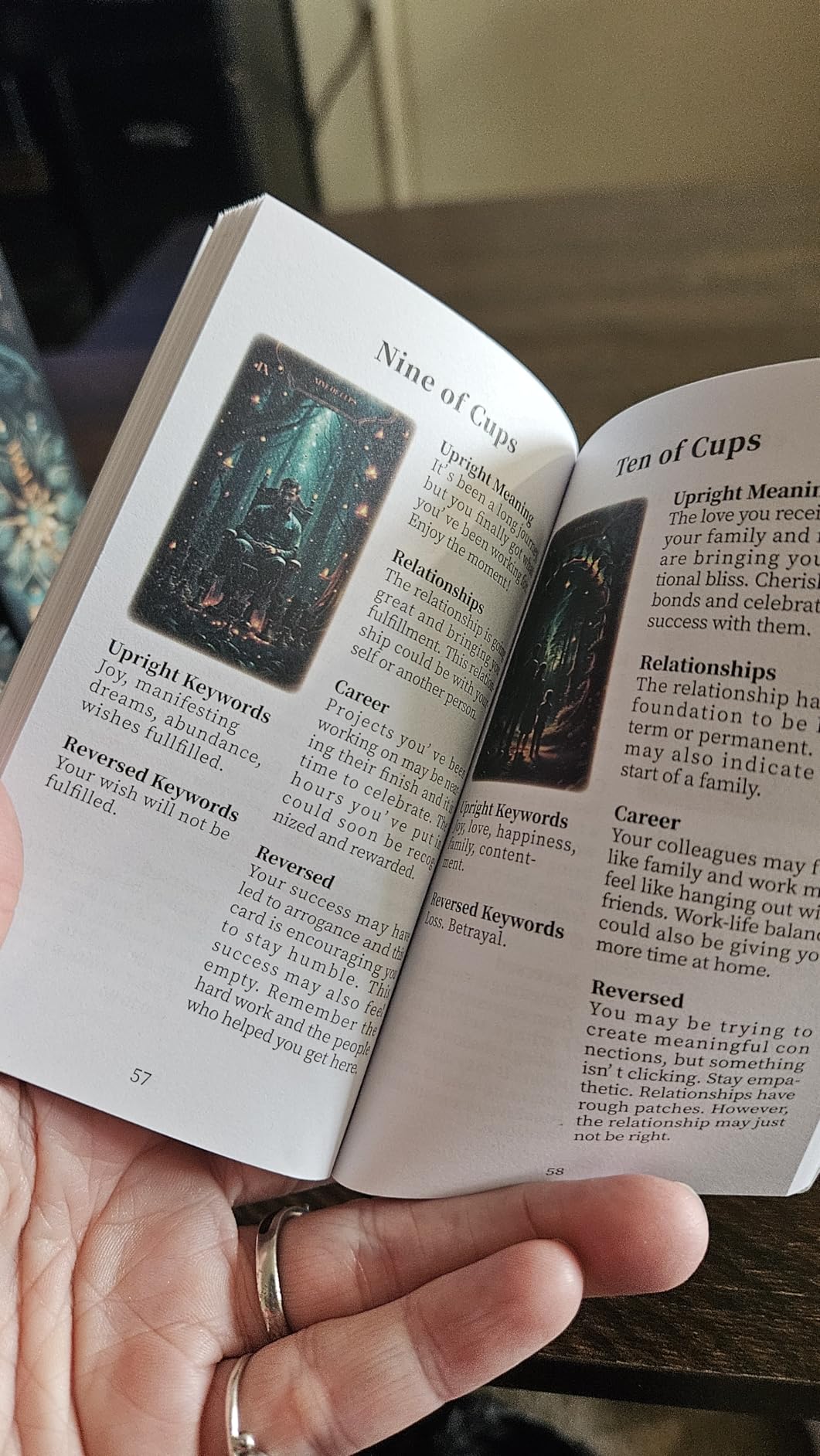 Tarot Cards Deck for Beginners with Guide Book Pretty Unique 400GSM Thick Purple Rose (Original) Tarot Oracle Cards with Embossed Edge Standard Size (4.75 * 2.75 in) customer photo 2