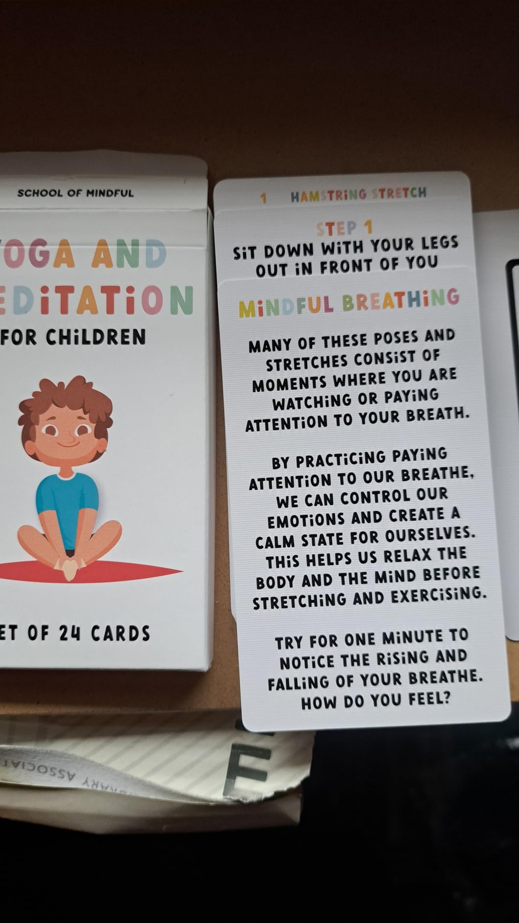 Kids Yoga and Meditation Flashcards, 24 Cards, Mindfulness Activities for Children customer photo 2