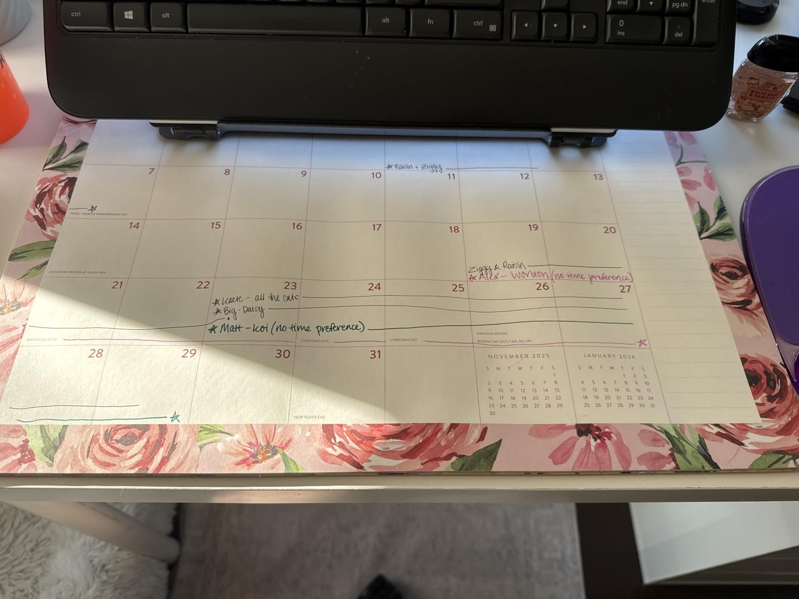Orange Circle Studio Desk Calendar/Academic Planner, Moon Phases Scratch & Reveal, Small Standing Flip Monthly Calendar for Desktop or Office Desk, Aesthetic Home, Work or School Planner customer photo 1