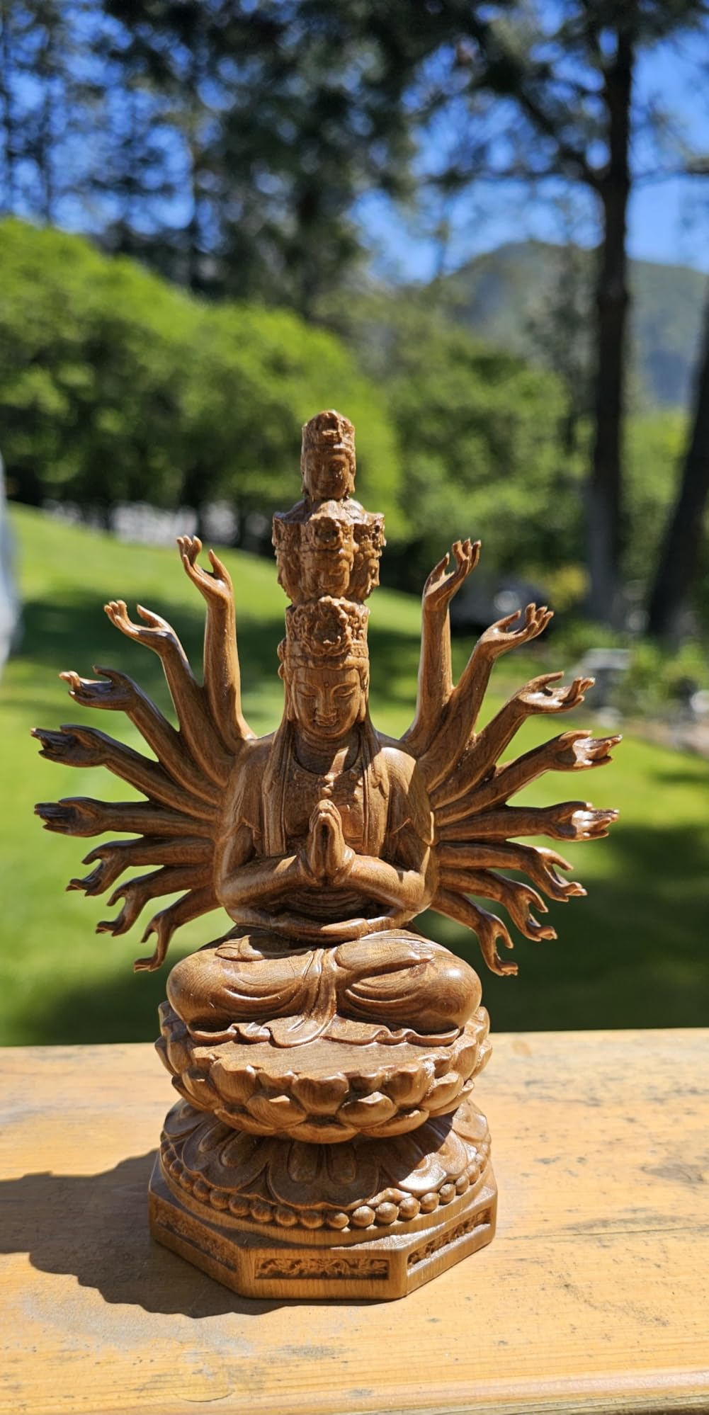 Thousand Hands Guan Yin Buddha Statue - Kuan Yin Quan Yin Sculpture for Feng Shui, Meditation, and Spiritual Decor, Zen Gift for Home & Altar Decoration customer photo 1