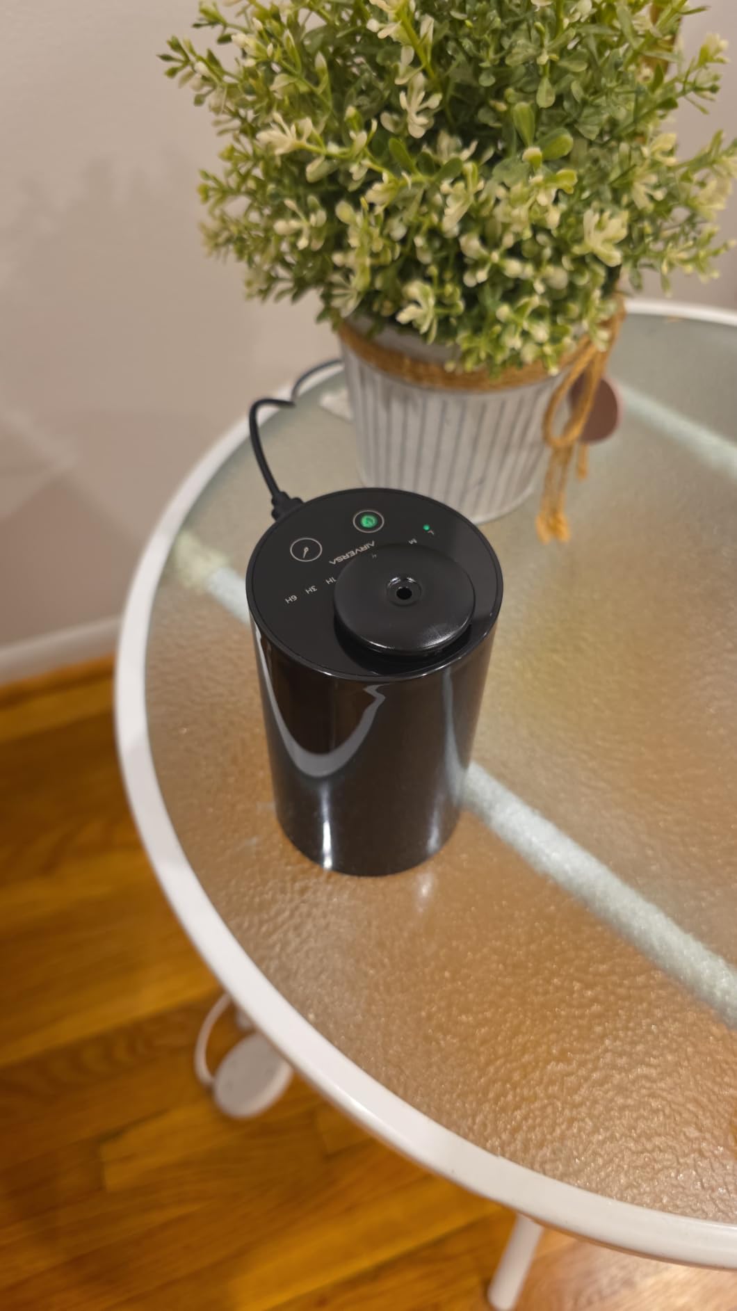 Airversa AN6 Waterless Essential Oil Diffuser Starter Kit, Black | 30 mL RZ C.Hotel Scent Fragrance Oil, Battery Operated, Up to 600 sq ft, Portable for Home Car Office, AN6Kit-30-A customer photo 1