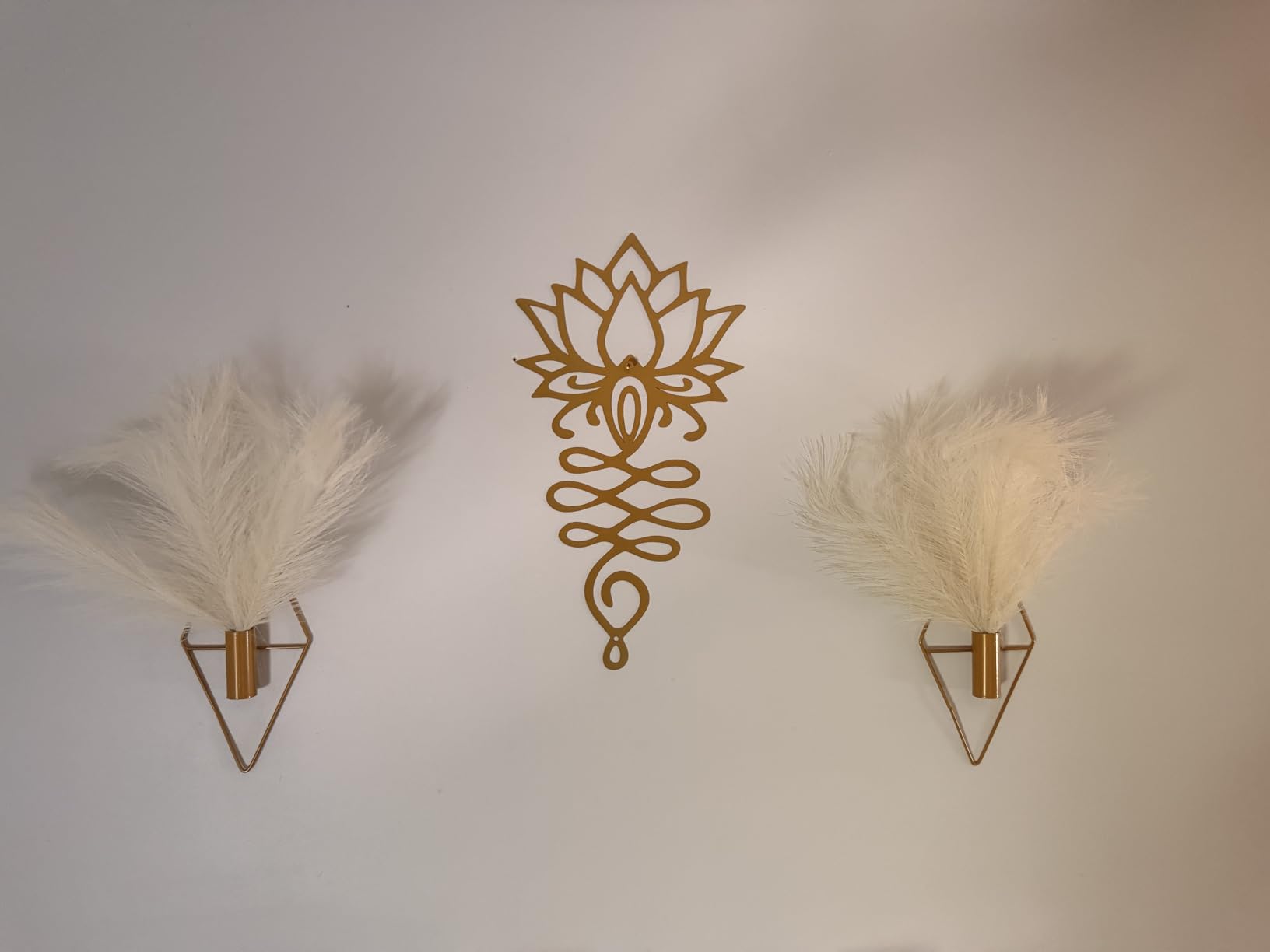 Xedatric Lotus Flower Wall Decor Black Metal Yoga Wall Art with Lotus | Spiritual Home Decor Sculpture for Meditation Spaces Living Room Bedroom Office customer photo 2
