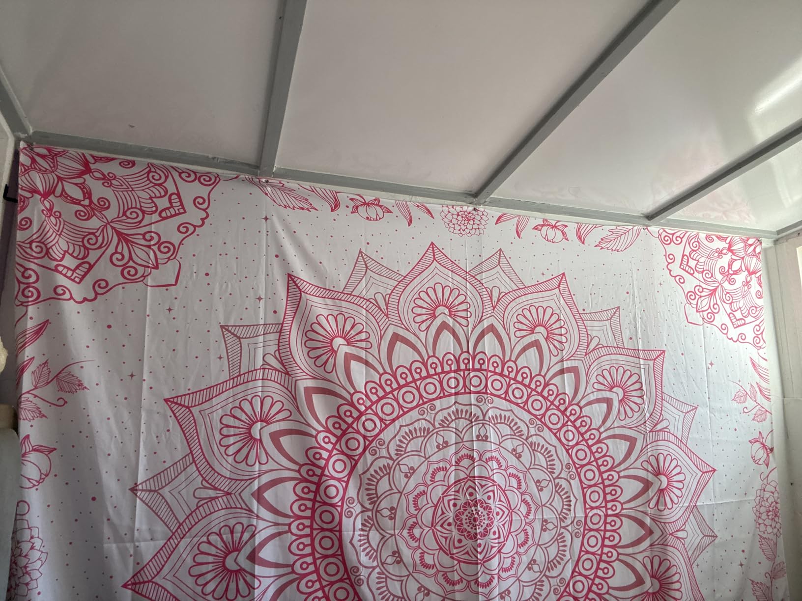 Green Boho Mandala Tapestry for Bedroom, Large Hippie Ceiling Wall Hanging | Big Bohemian Floral Wall Tapestries, Indian Hippy Backdrop, Nature Cotton Art Decor for Living Room Dorm Camping 51