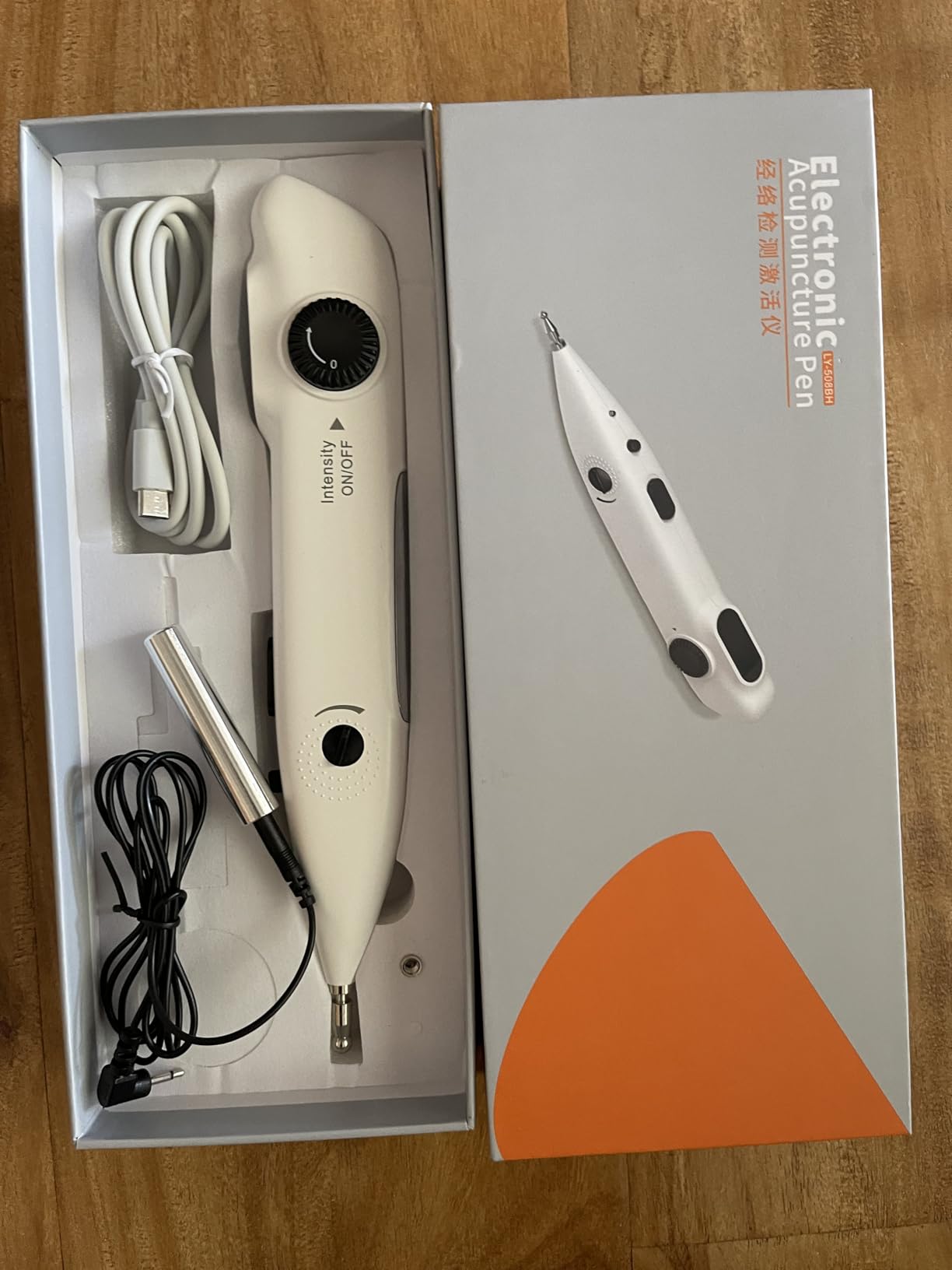Electronic Acupuncture Pen for Pain Relief and Circulation, Rechargeable Meridian Energy Acupressure Pen Find Acupoints Automatically with 20 Levels Intensity and 3 Modes customer photo 2