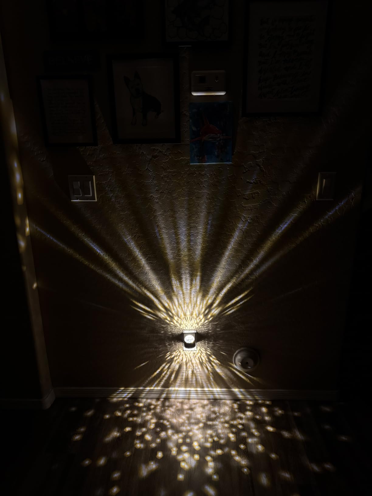 Night Light,Night Lights Plug into Wall,LED Projector Night Light | Soft White for Bedroom, Dimmable Brightness Dusk to Dawn Nightlight for Kids, Nursery, Bathroom, Home Decor, Gaming Room customer photo 1