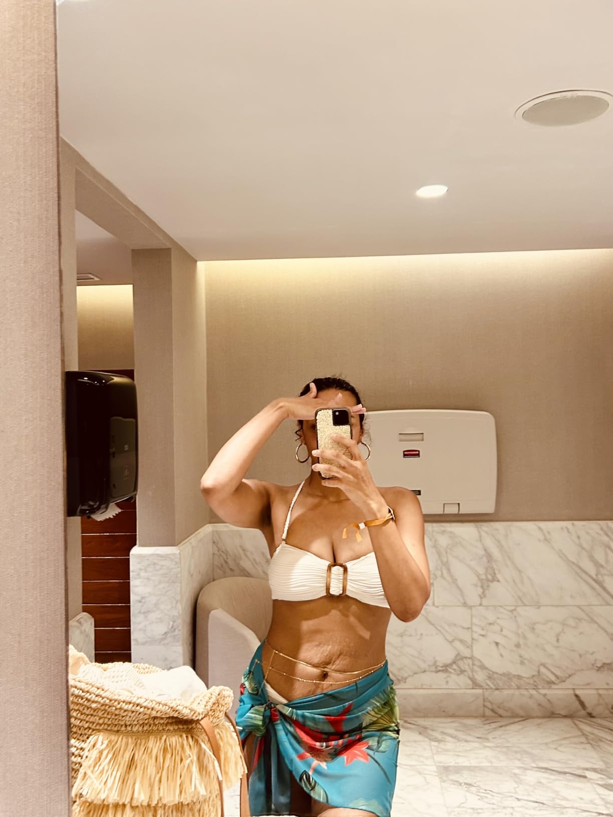 CHESKY 14K Gold Plated Waist Chain for Women, Layered Waist Beads | Silver Plated Gold Body Chains, Beach Summer, Waterproof Snake Belly Belt Chain, Festival Jewelry Accessories for Women customer photo 2