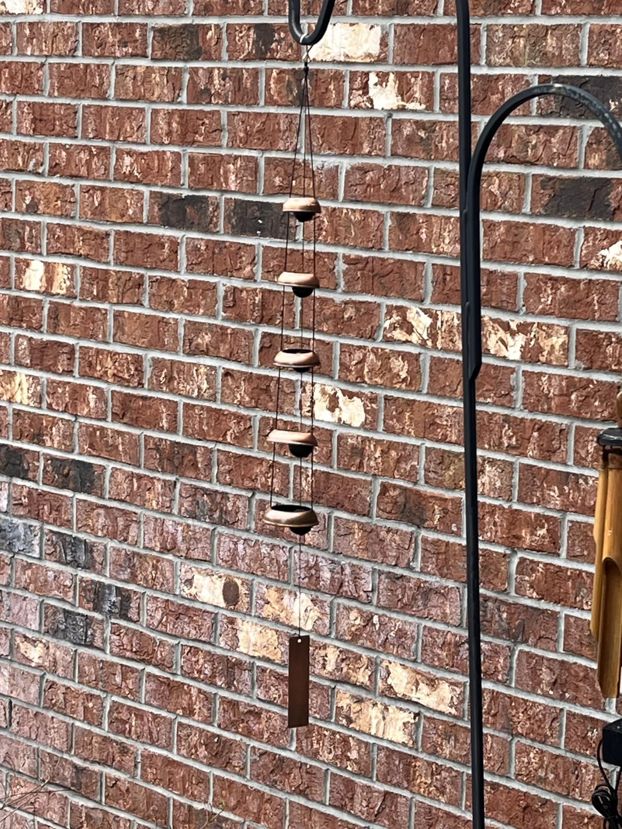 Copper Temple Wind Chimes for Outside - 5 Bell Feng Shui Windchime for Home, Garden, Patio & Porch - Spiritual Zen Decor, Memorial & Sympathy Gifts for Mom, Grandma, Neighbors customer photo 1