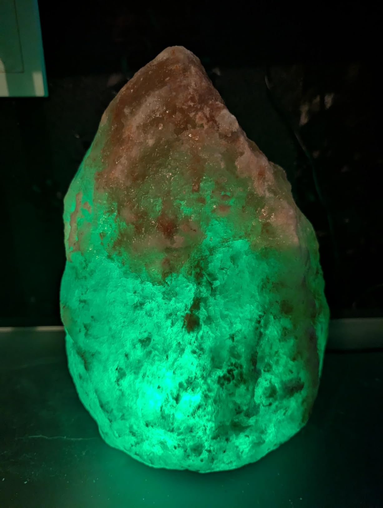 pursalt Himalayan Salt Lamp - 9-11 Inch 11-15 lbs, Natural Pink Large Salt Rock Lamp with Remote Control, 16 Color-Changing LED, USB-Powered Night Light for Home, Office, Bedroom, Yoga Decor customer photo 2