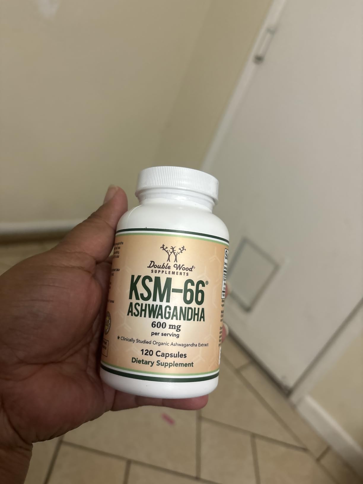 KSM-66 Ashwagandha 600mg, Organic, Sleep + Stress Support, 120 Capsules | Full-Spectrum KSM-66, Most-Studied Form, Gluten-Free customer photo 2