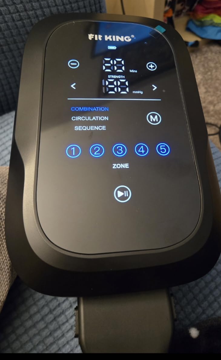 FIT KING Upgraded Leg Massager Recovery Boots, Professional Air Compression Recovery System for Circulation & Athlete-Level Fast Recovery, Cordless Rechargeable Compression Boots (Medium) customer photo 2