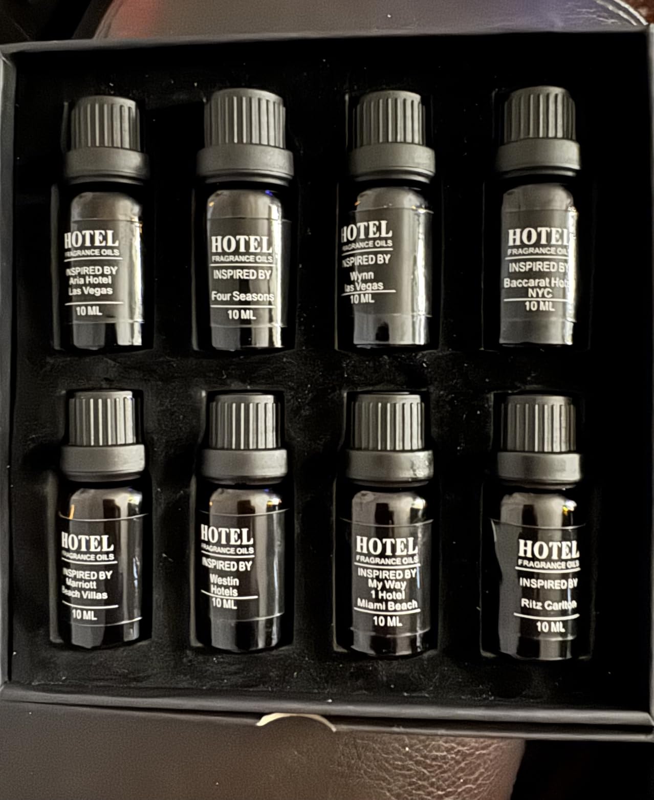 Hotel Collection Diffuser Essential Oil Gift Set, Hotel Scents for Home, Stress Relief Air Freshening, My Way, The Beach Villas and Other Luxury Hotel Scents Waterless Essential Oil Diffuser customer photo 2