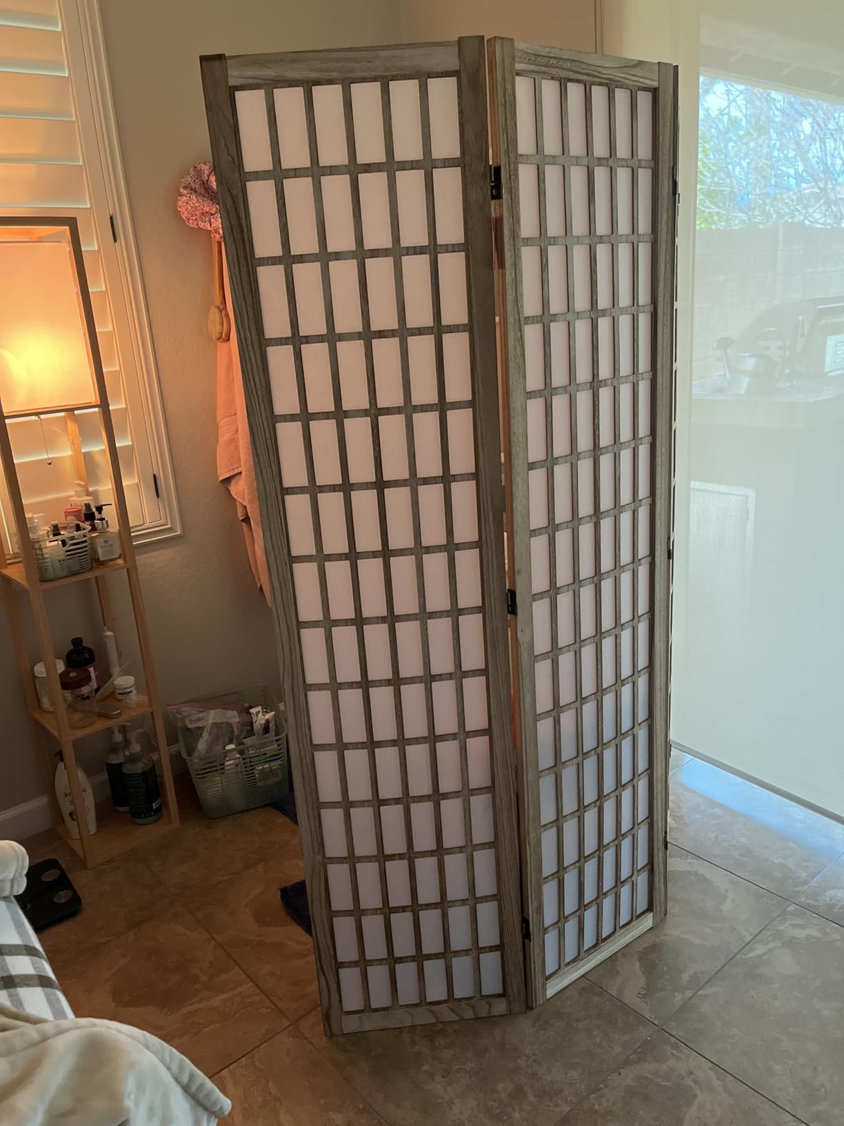 VEVOR Room Divider, 4 Panel Japanese Room Divider, Folding Privacy Screen Indoor, Portable Partition Dividers customer photo 2