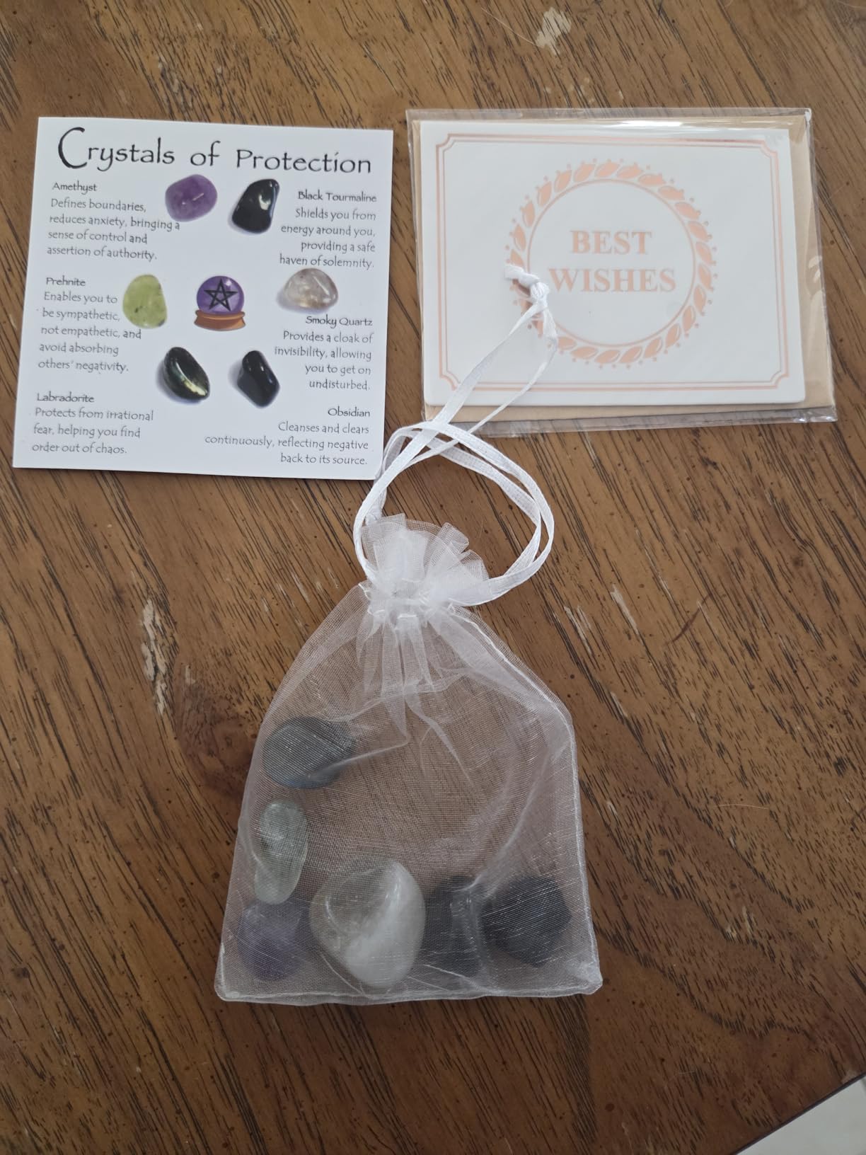 Protection Crystal Set, Crystals of Protection for Shielding Negativity and Spiritual Defense, Spiritual Gifts for Family Friend, Healing Stones for Energy Cleansing customer photo 2
